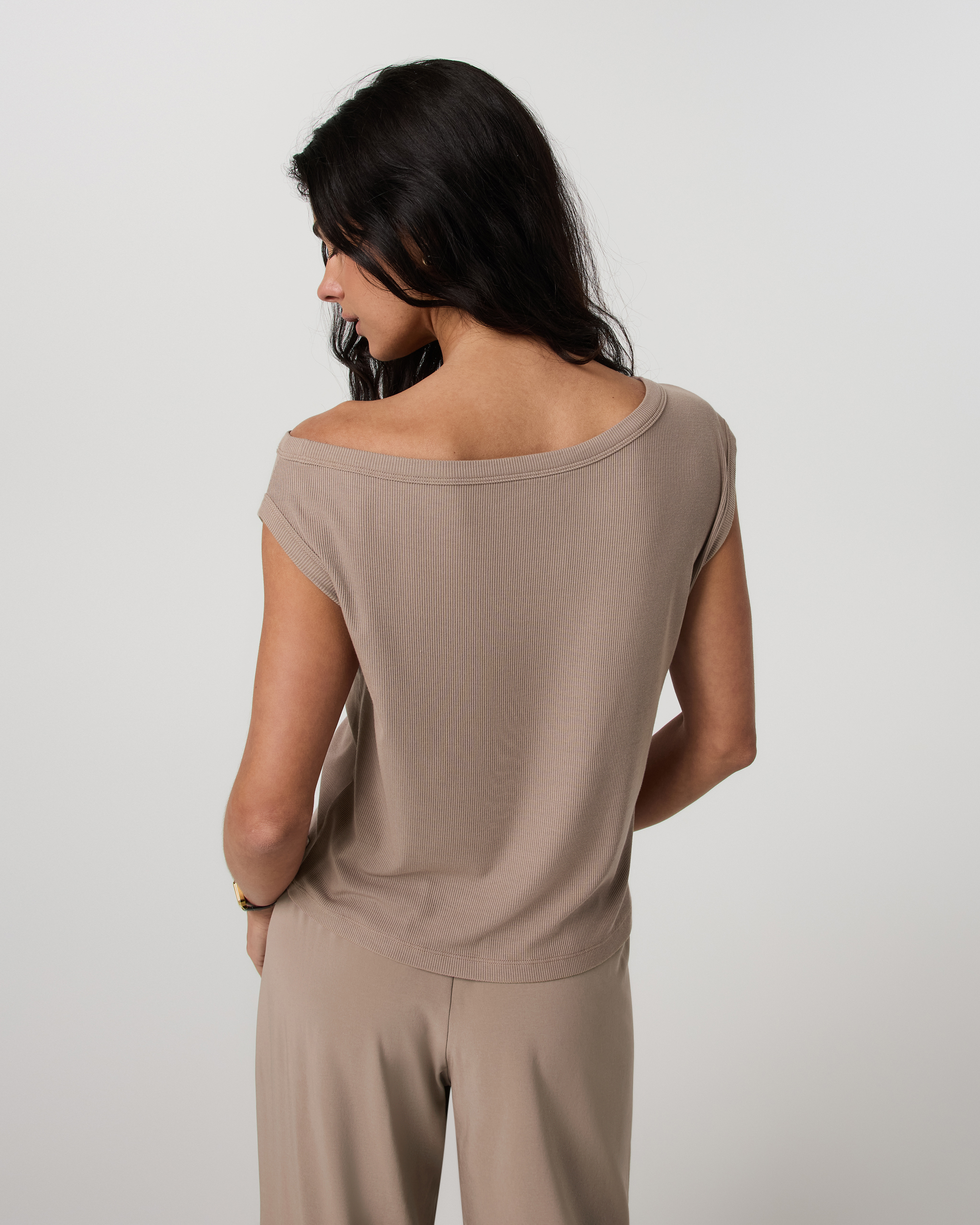 Cove Asymmetric Top | Sorrel Brown - Image 4