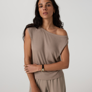 Cove Asymmetric Top | Sorrel Brown