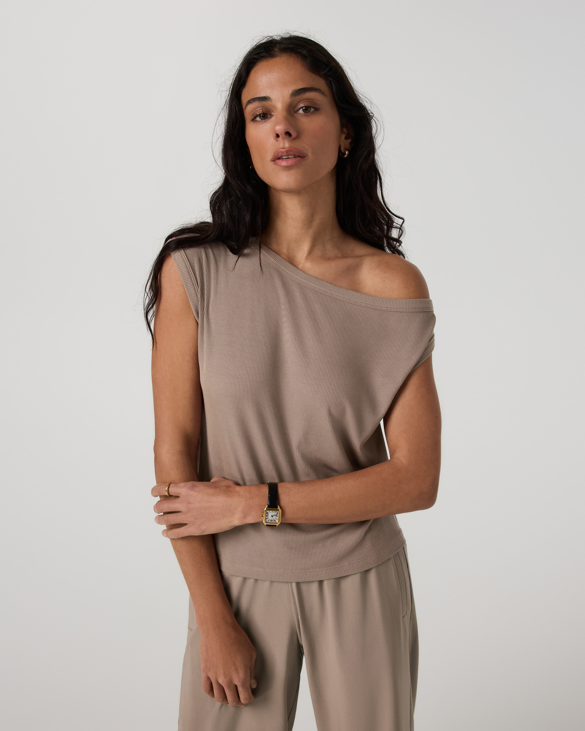 Cove Asymmetric Top | Sorrel Brown