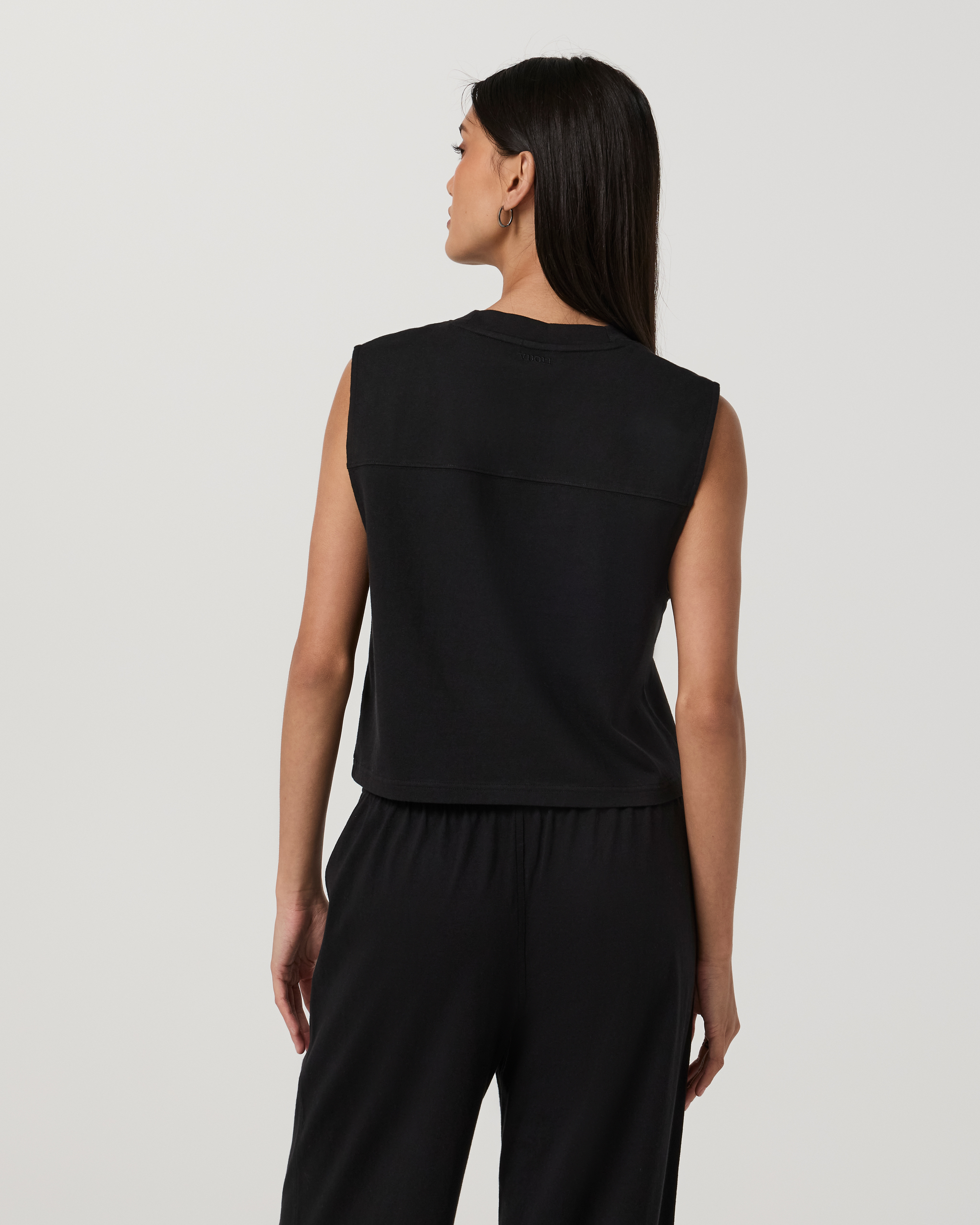 Heavyweight Cotton Easy Tank | Black - Image 3