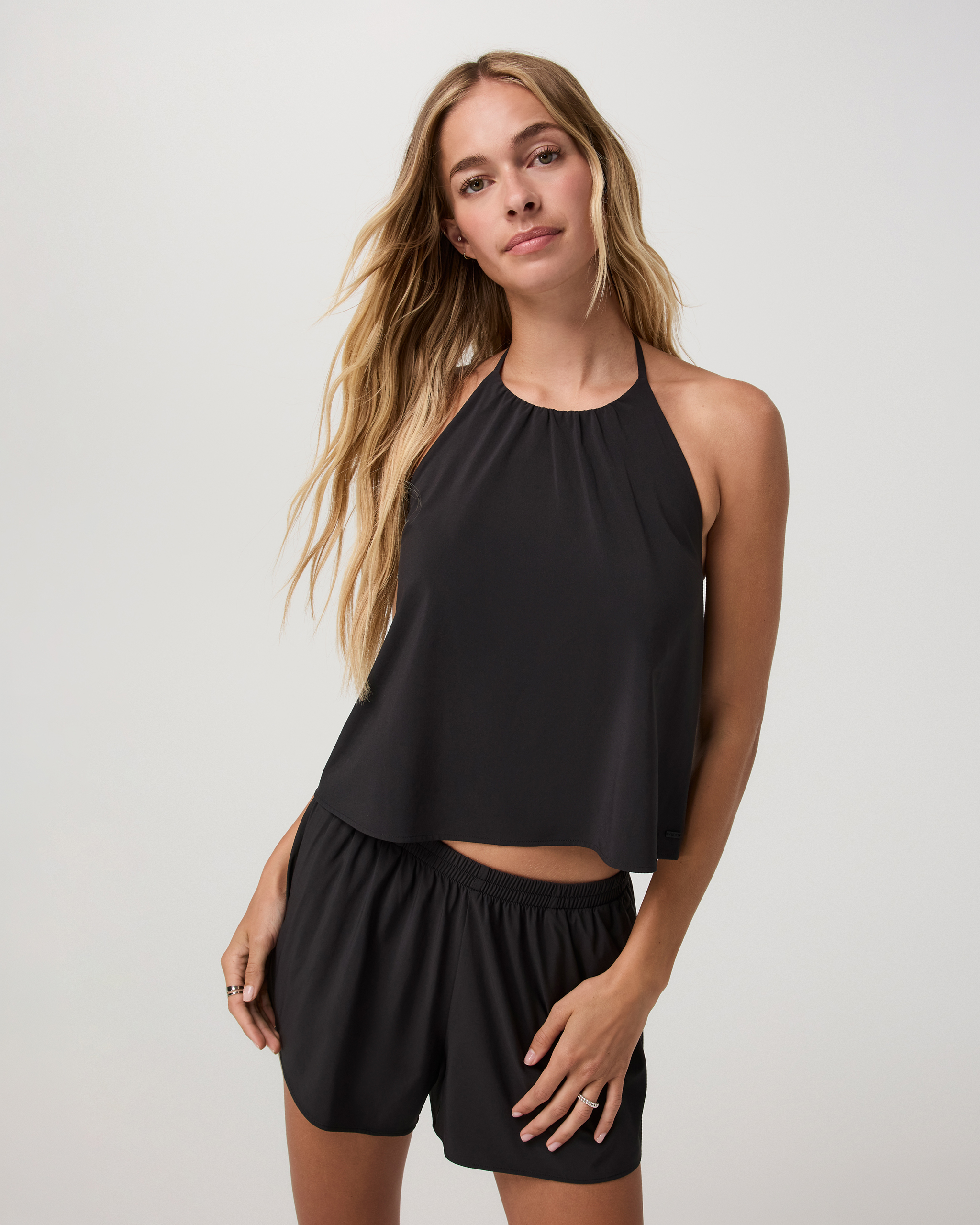 Villa Shoreline Halter Top | Black - Image 4