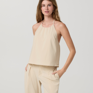 Villa Shoreline Halter Top | Bleached Sand