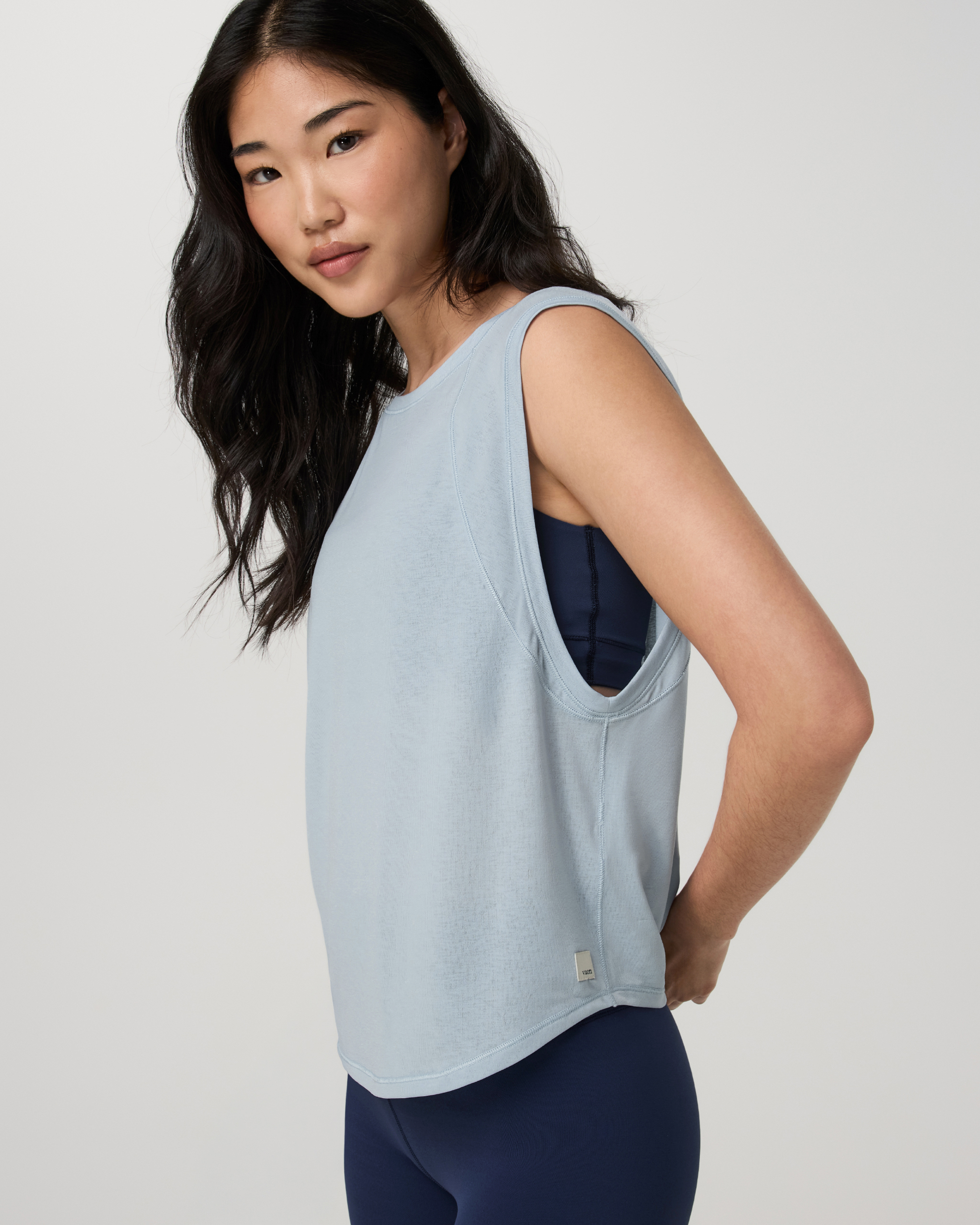Westerlies Muscle Tank | Eggshell Blue - Image 2