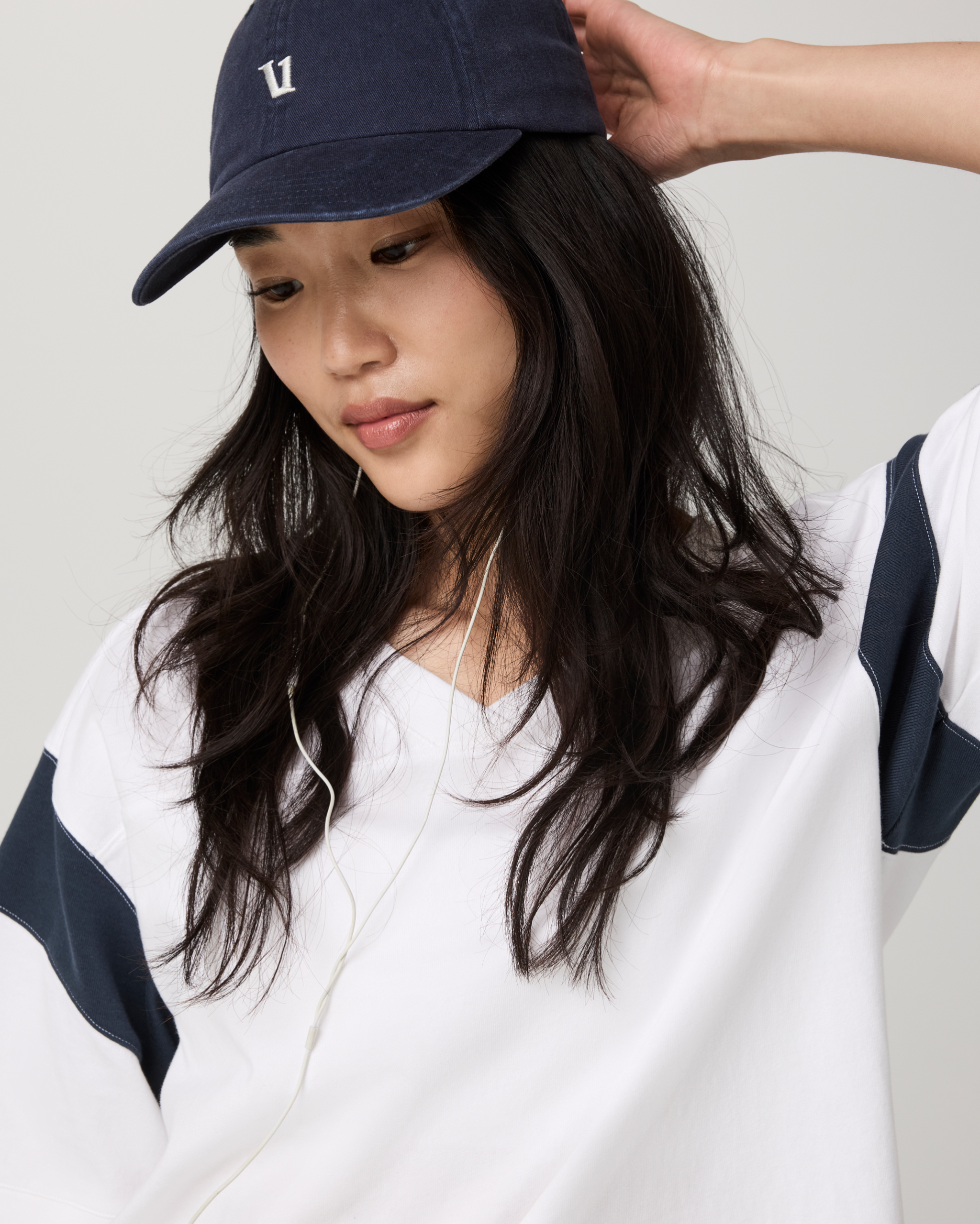 Heavyweight Cotton Varsity Tee | White - Image 2