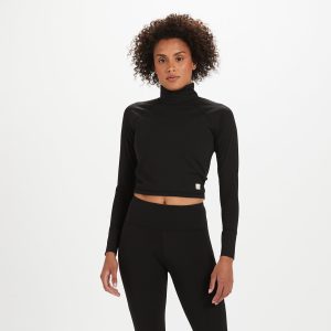 Marine Mock Neck | Black
