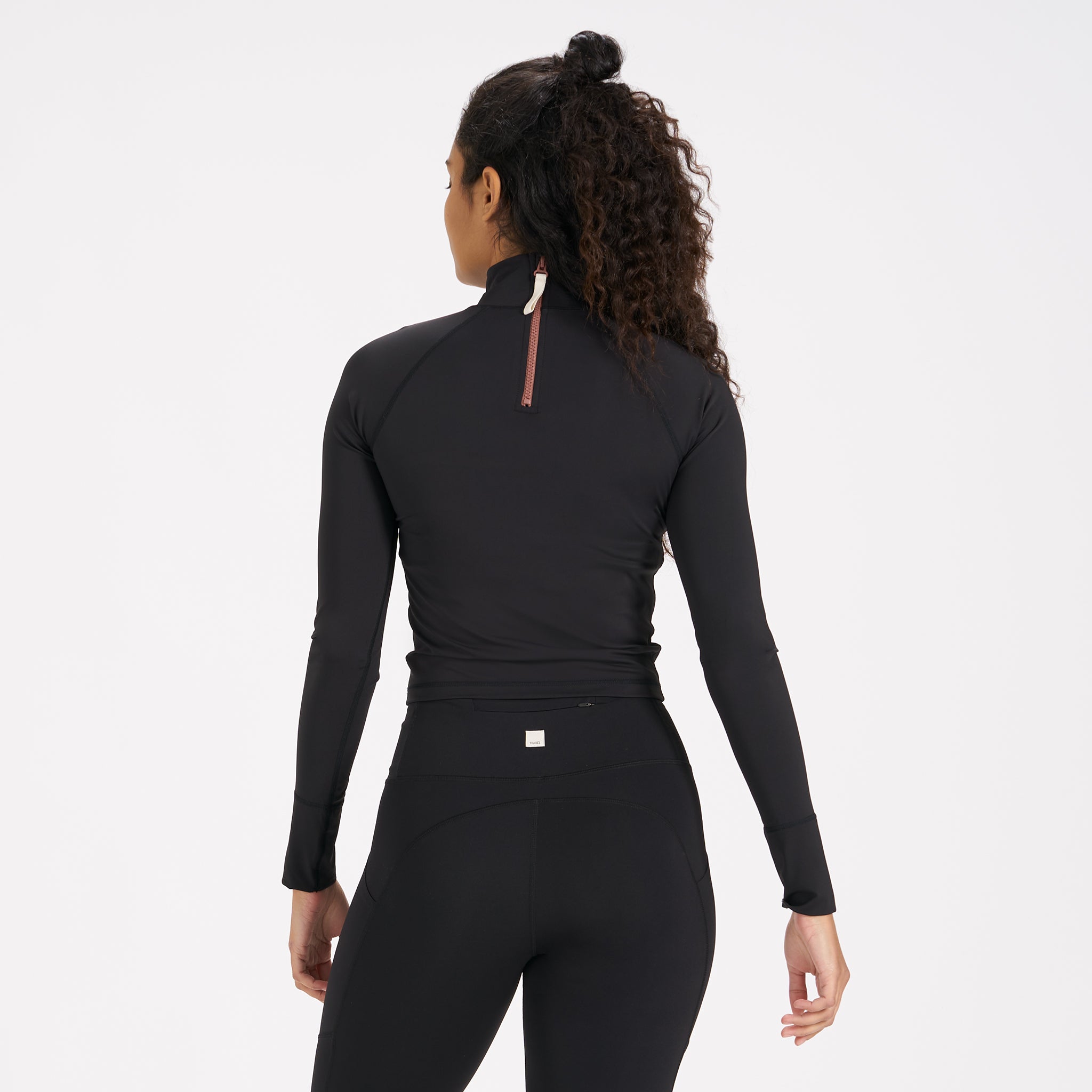 Marine Mock Neck | Black / Terracotta - Image 3