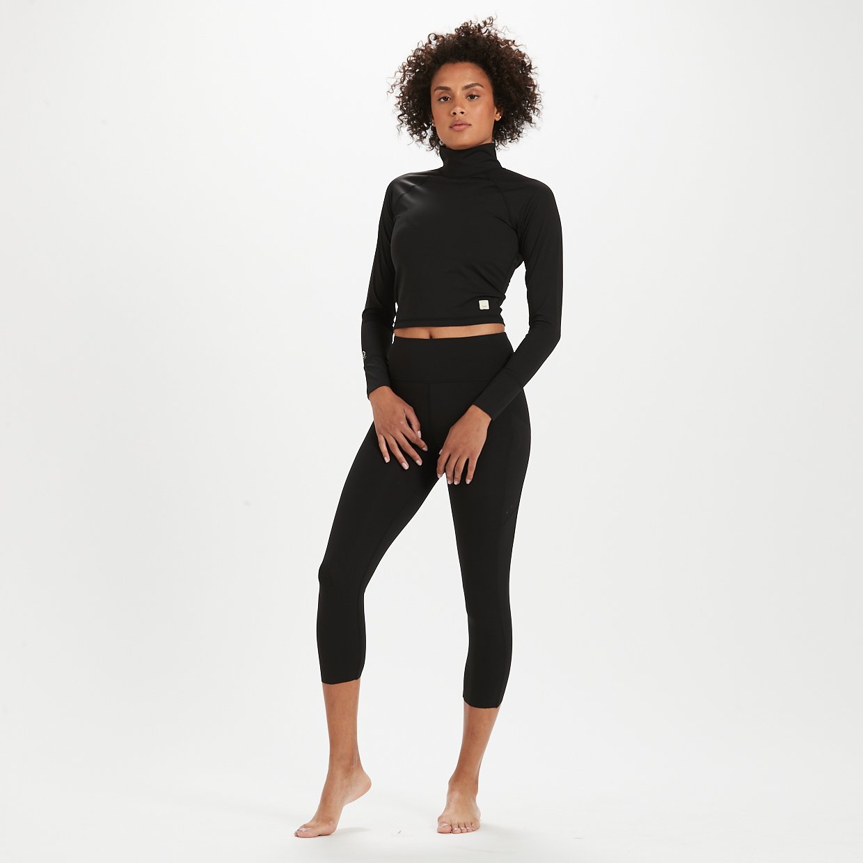 Marine Mock Neck | Black - Image 4