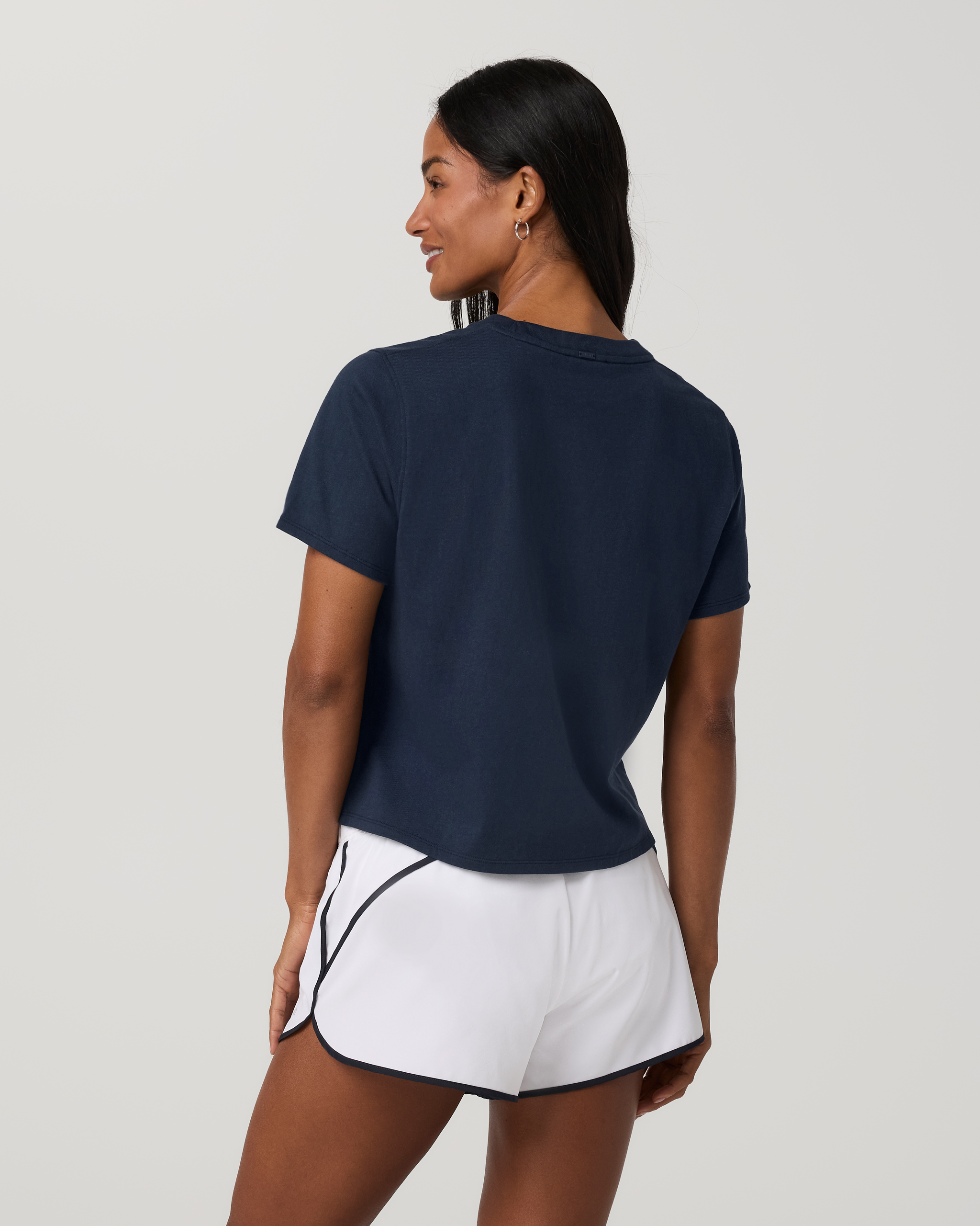 Short Sleeve Heavyweight Cotton Relaxed Tee | Ink - Image 3