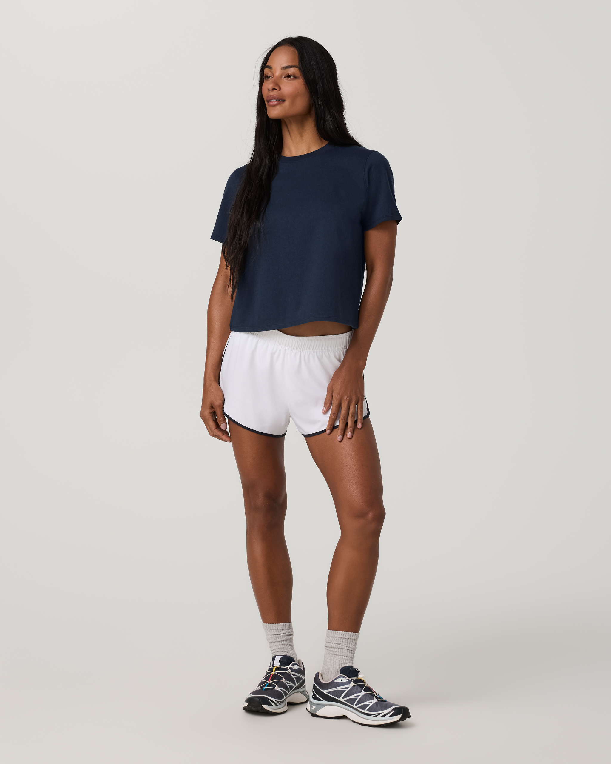 Short Sleeve Heavyweight Cotton Relaxed Tee | Ink - Image 4