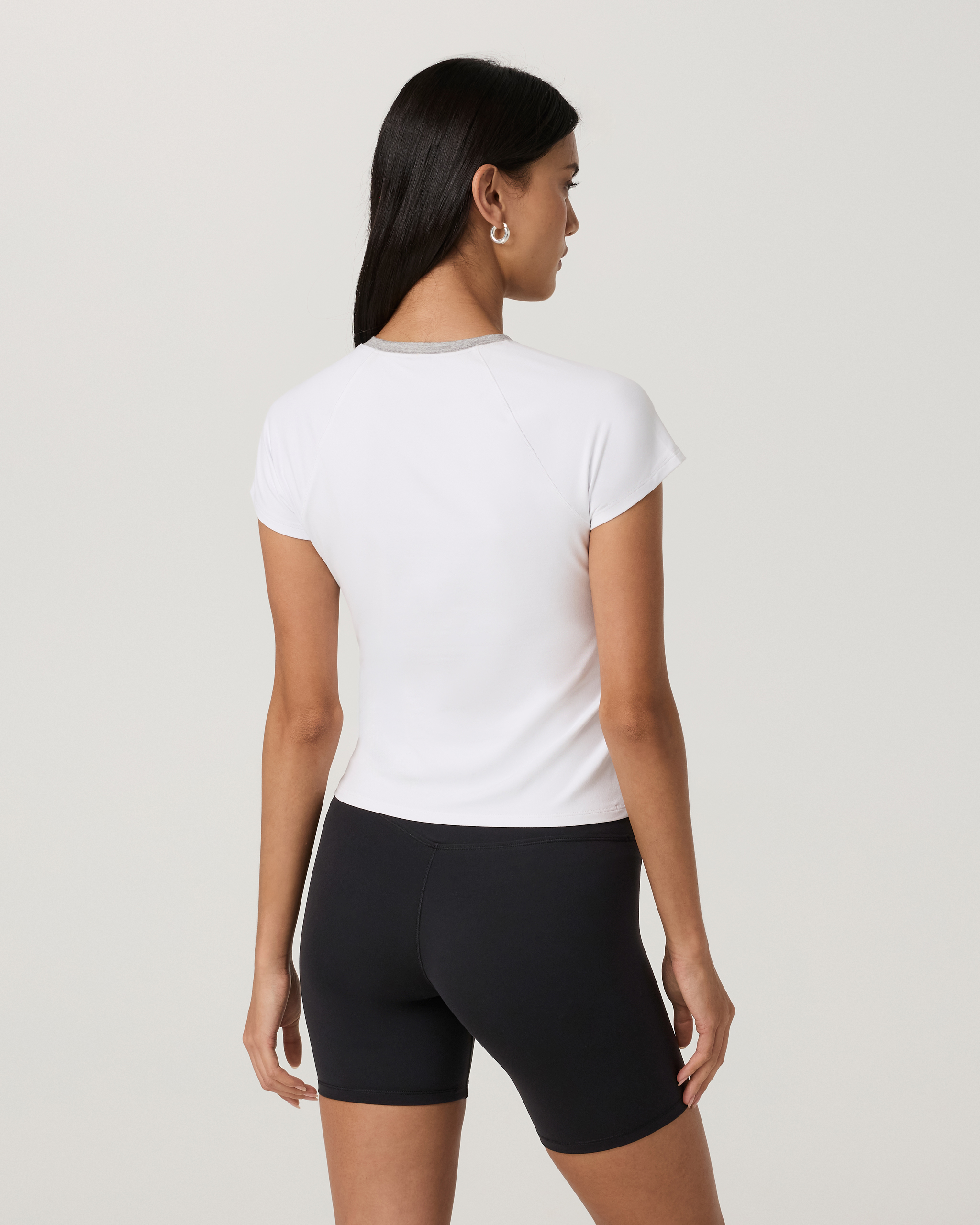 Short Sleeve Halo Retro Tee | White - Image 3