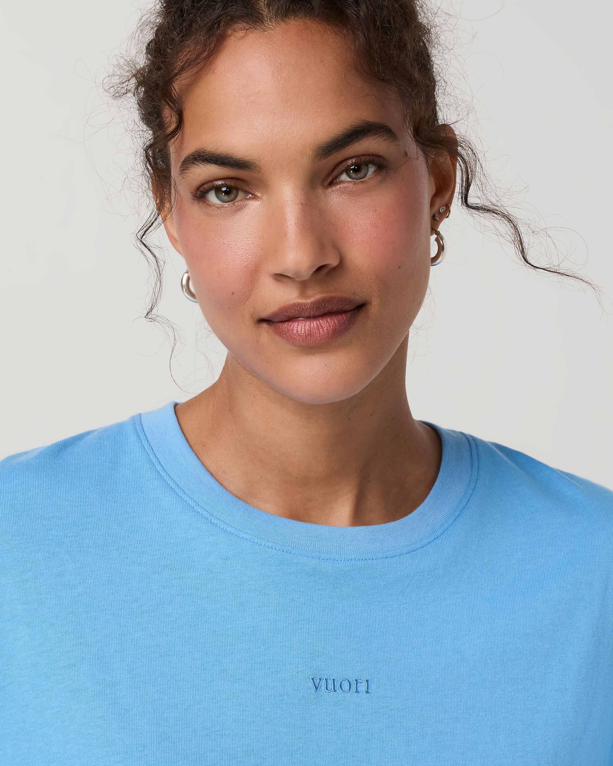 Short Sleeve Heavyweight Oversized Cotton Tee 2.0 | Oasis Blue - Image 2