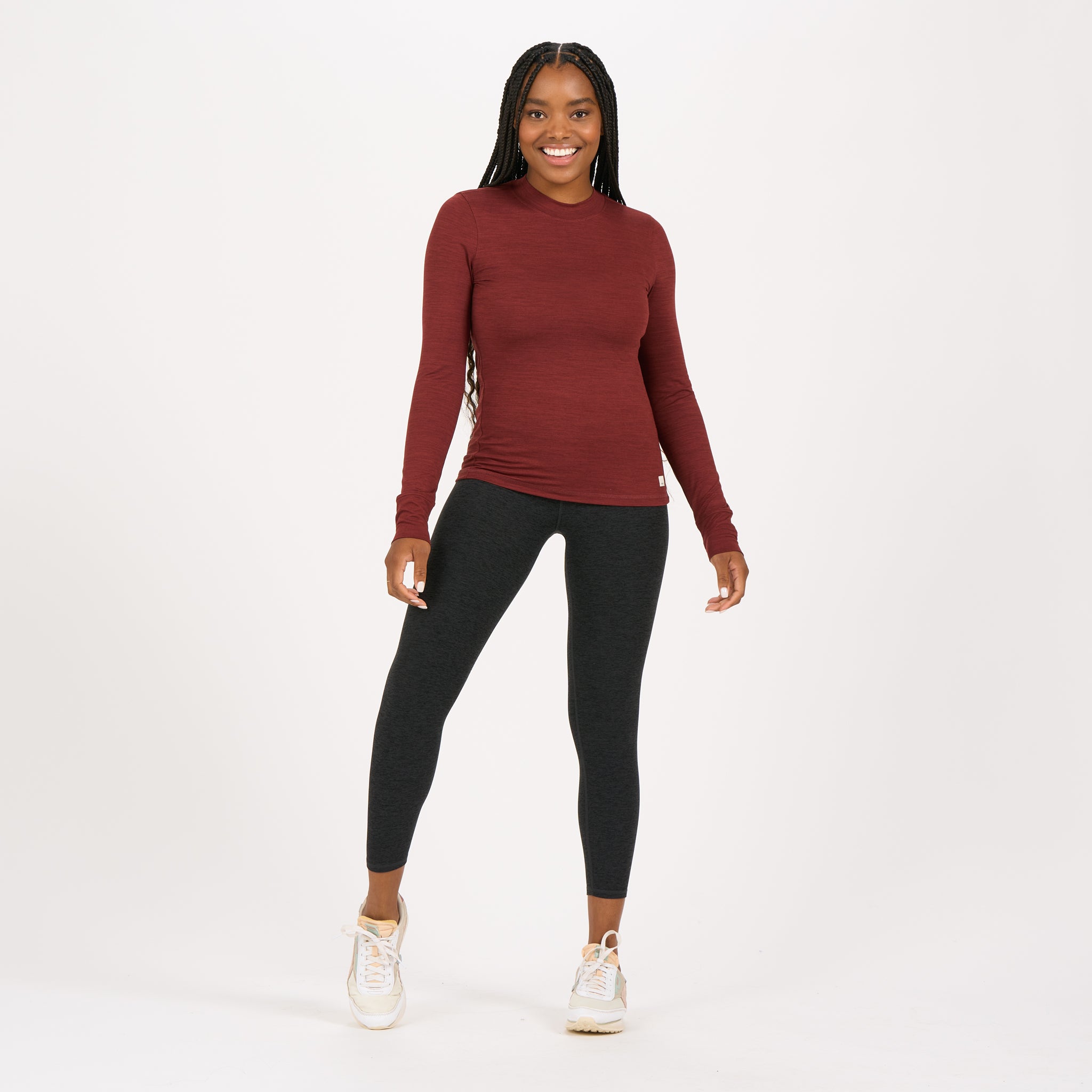Long-Sleeve Lux Tee | Brick Heather - Image 4