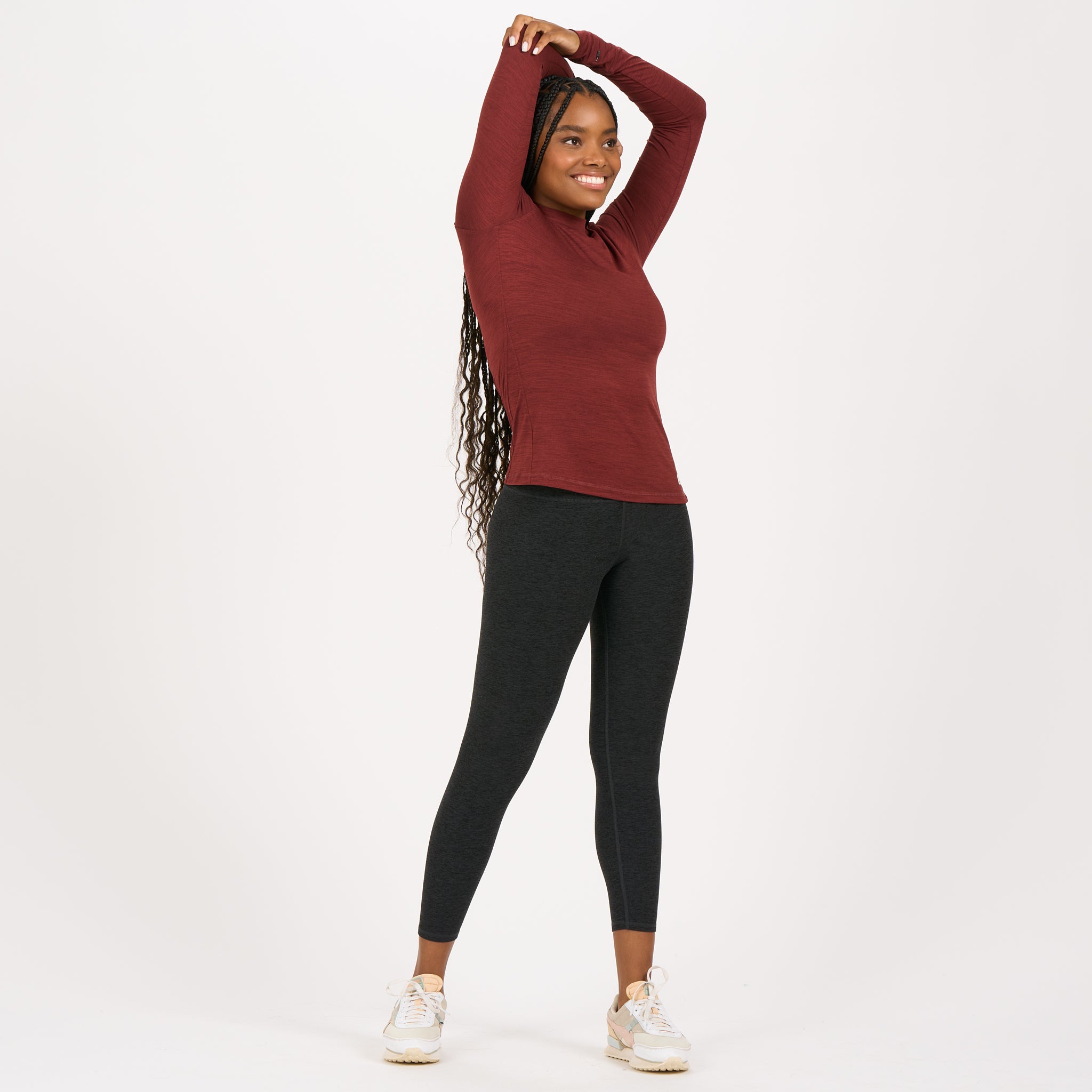 Long-Sleeve Lux Tee | Brick Heather - Image 5