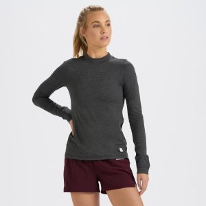 Long-Sleeve Lux Tee | Charcoal Heather