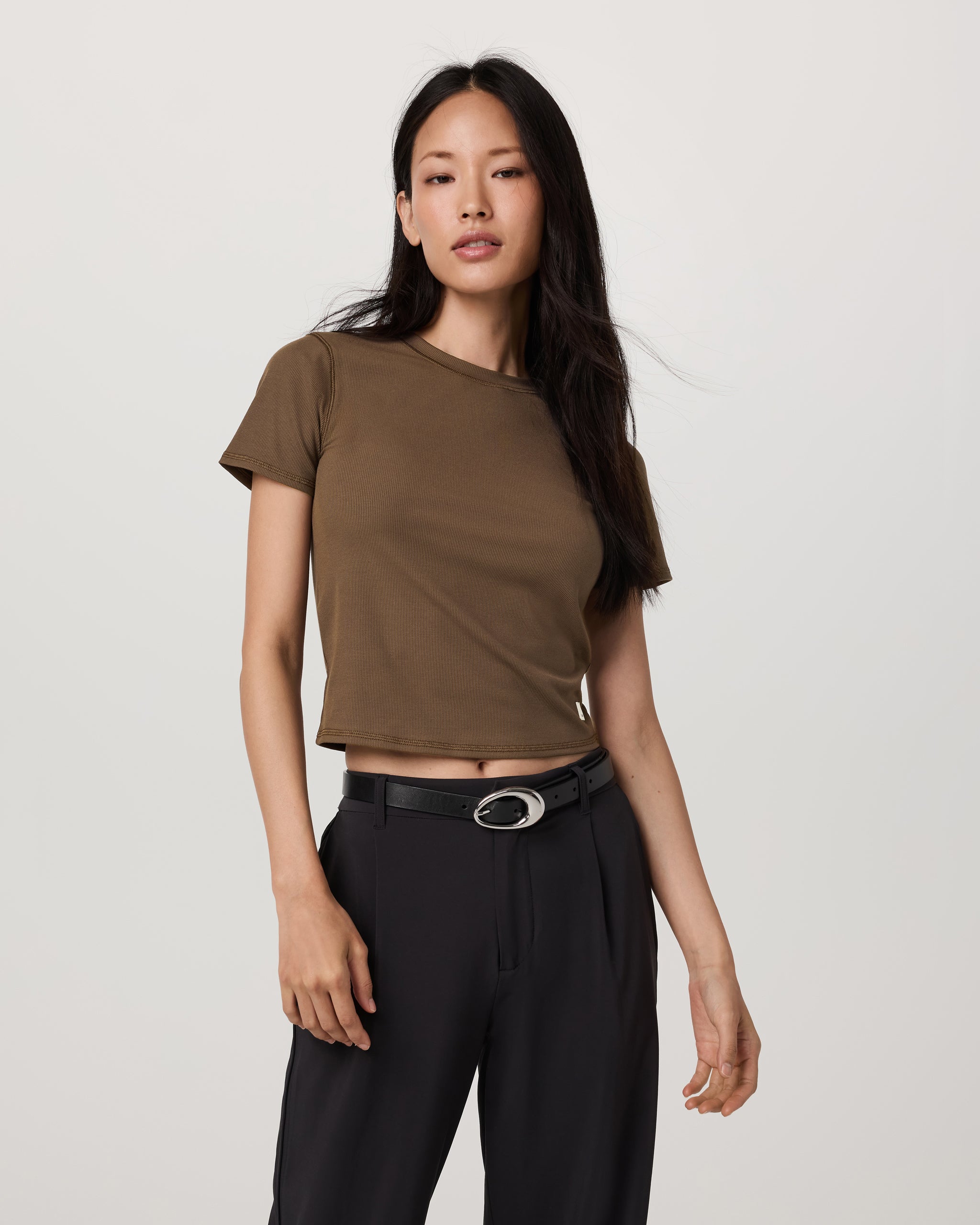 Pose Fitted Tee | Espresso - Image 5