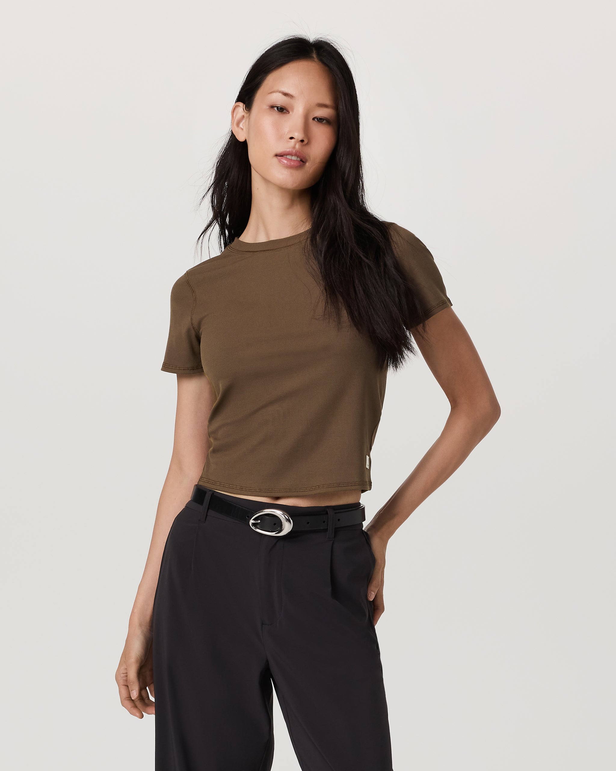 Pose Fitted Tee | Espresso - Image 2