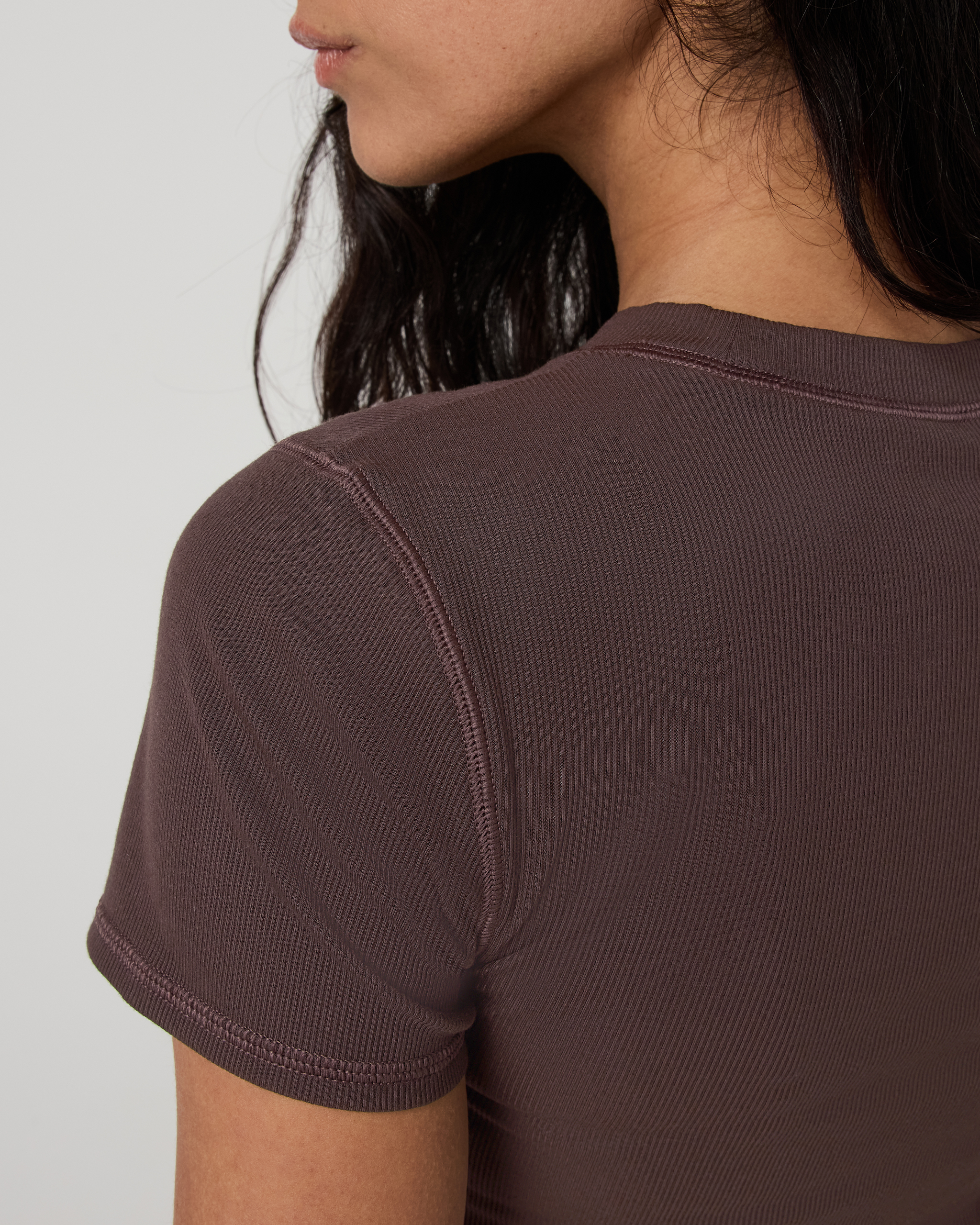 Pose Fitted Tee | French Roast - Image 2