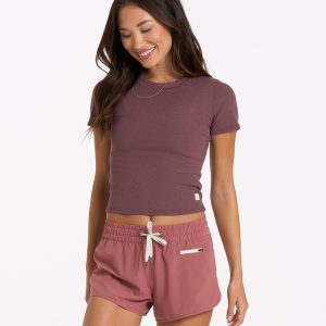 Pose Fitted Tee | Chestnut Heather