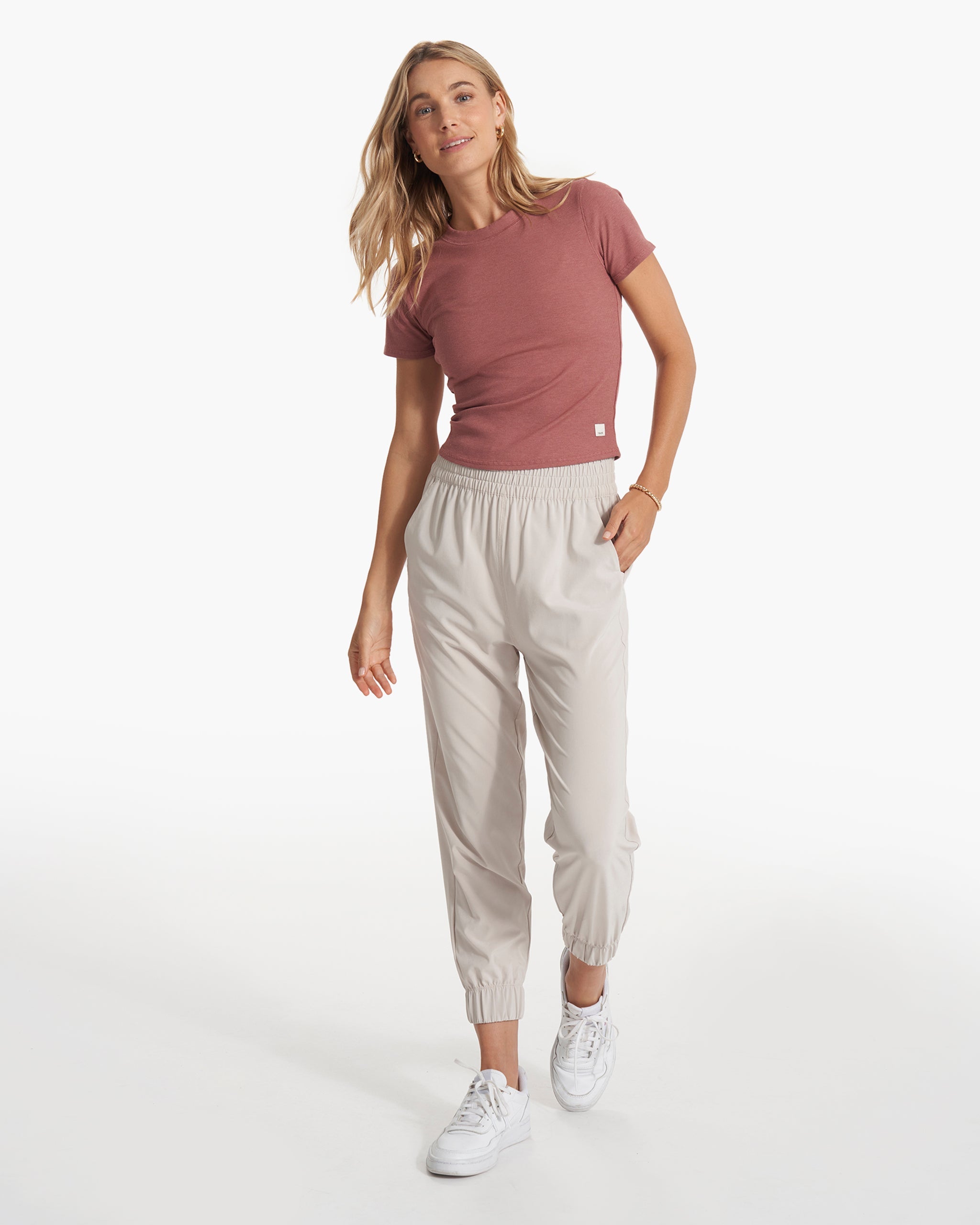 Pose Fitted Tee | Rosewood Heather - Image 4
