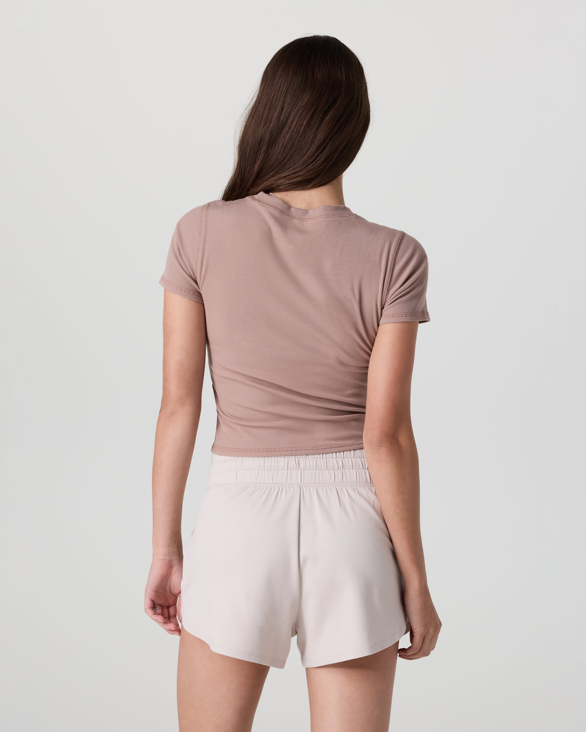 Pose Fitted Tee | Rose Clay - Image 3