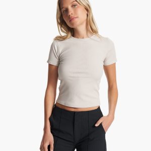 Pose Fitted Tee | Suede