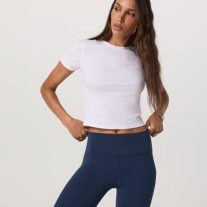 Pose Fitted Tee | White