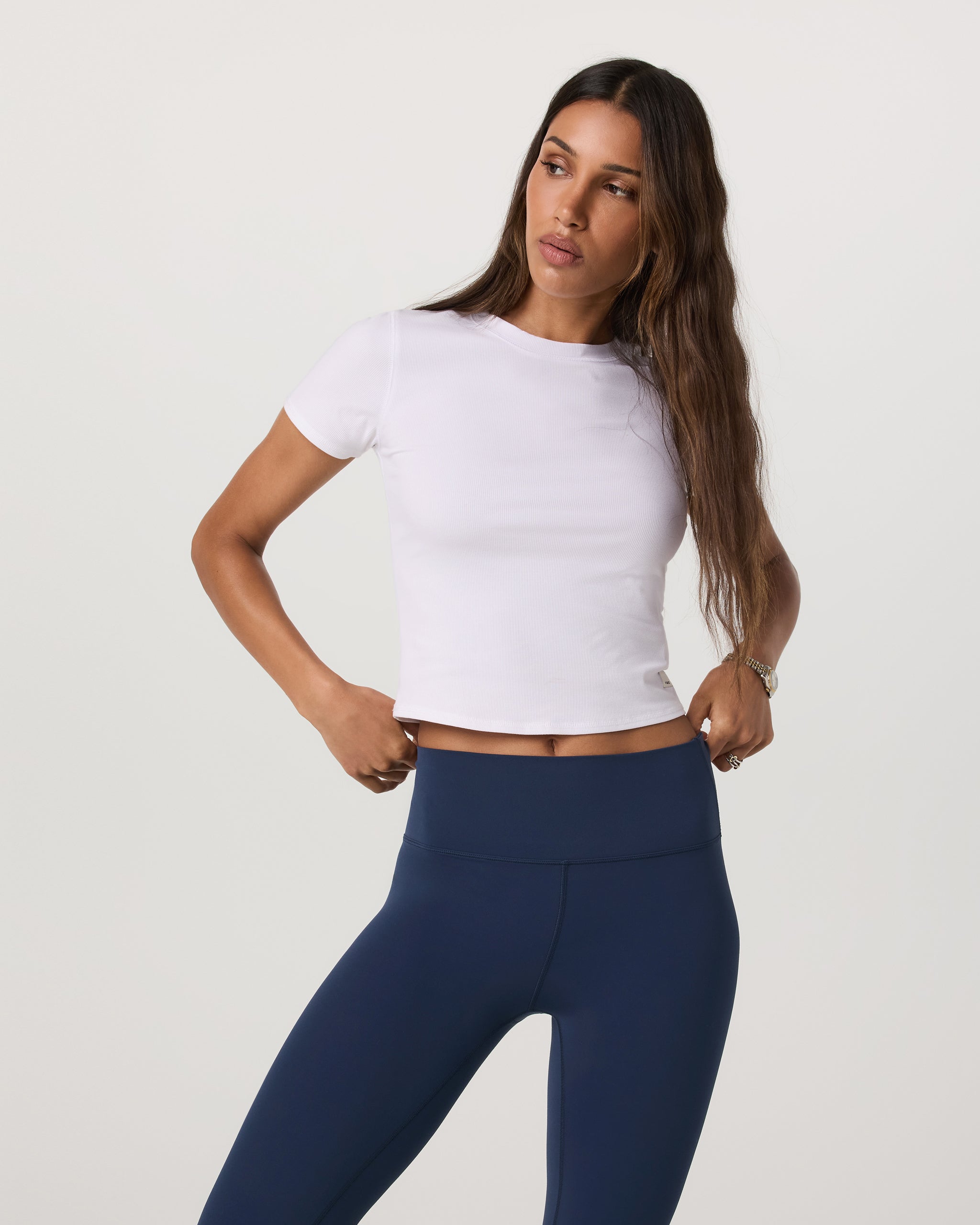 Pose Fitted Tee | White