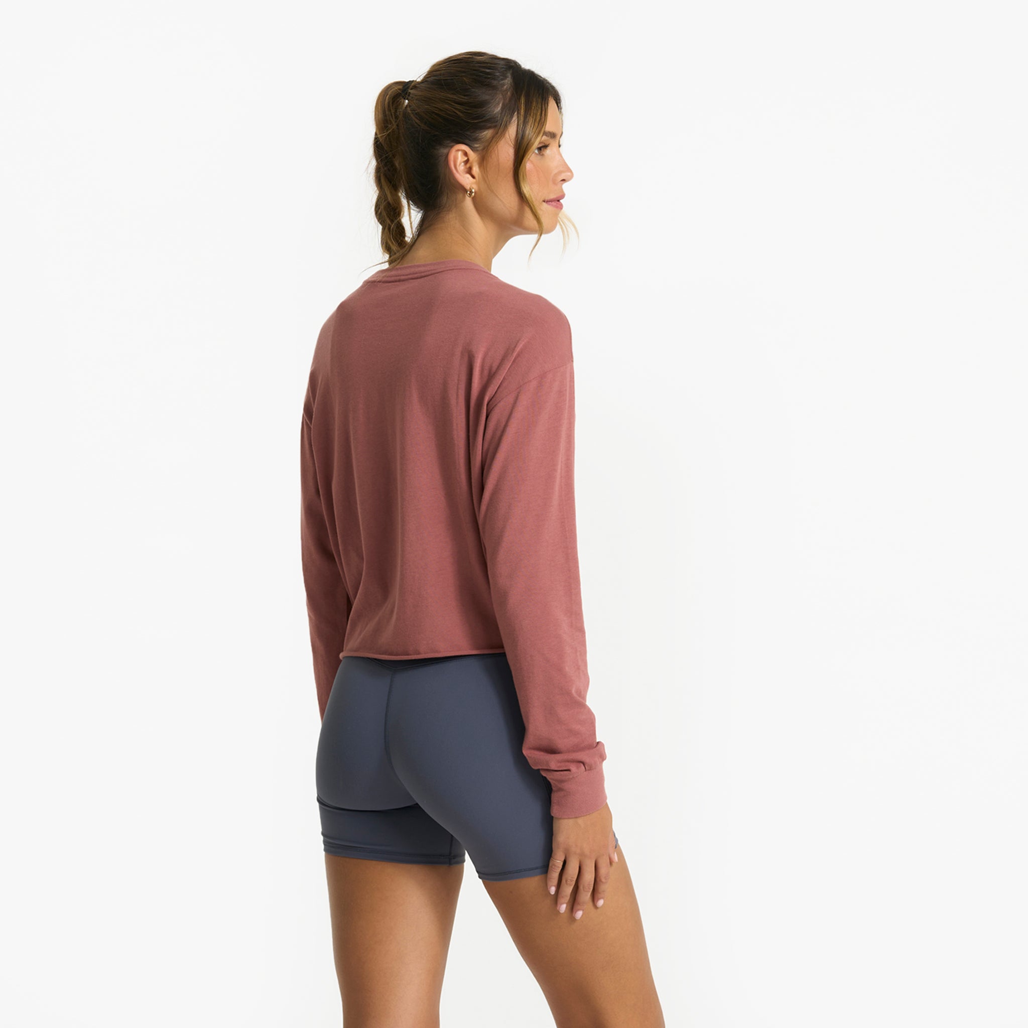 Long-Sleeve Coast Tee | Rosewood - Image 3