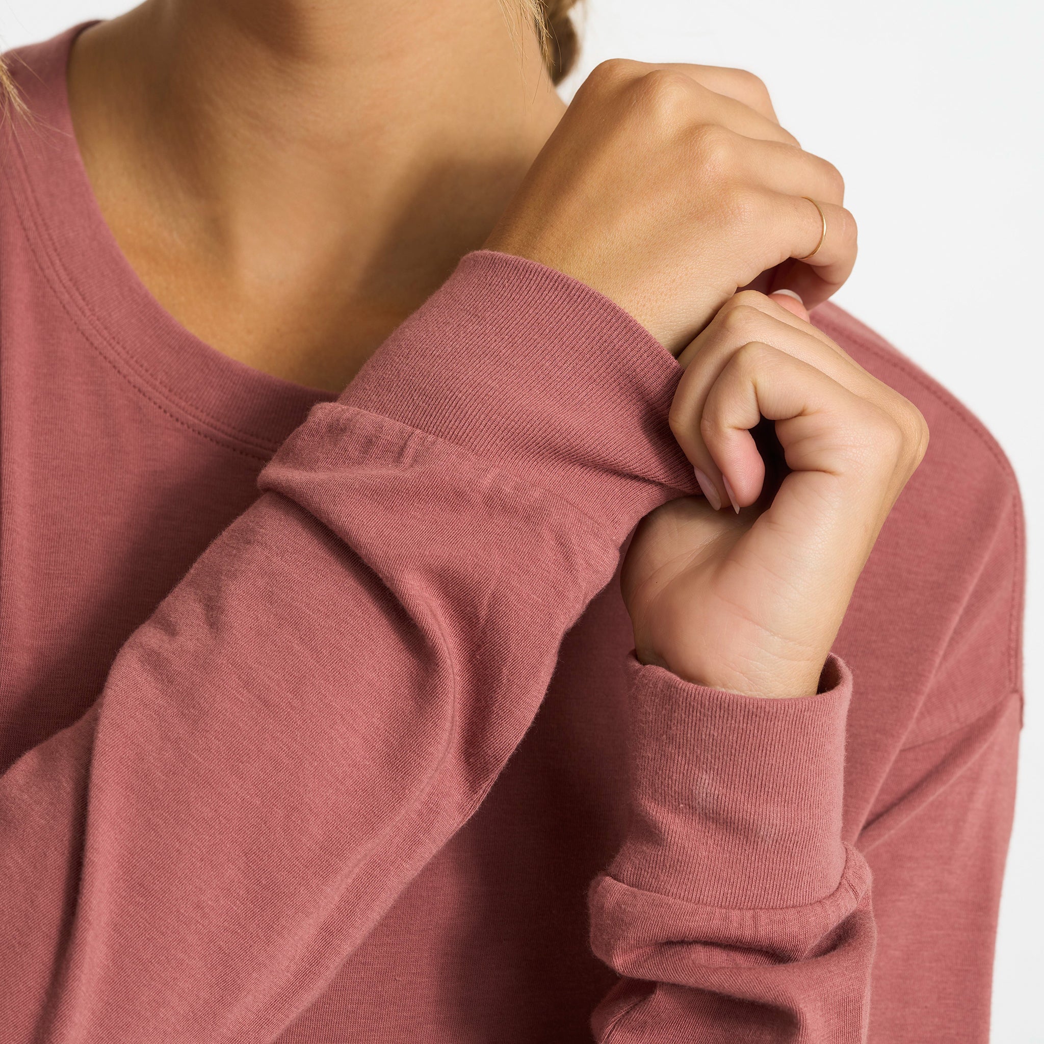 Long-Sleeve Coast Tee | Rosewood - Image 7