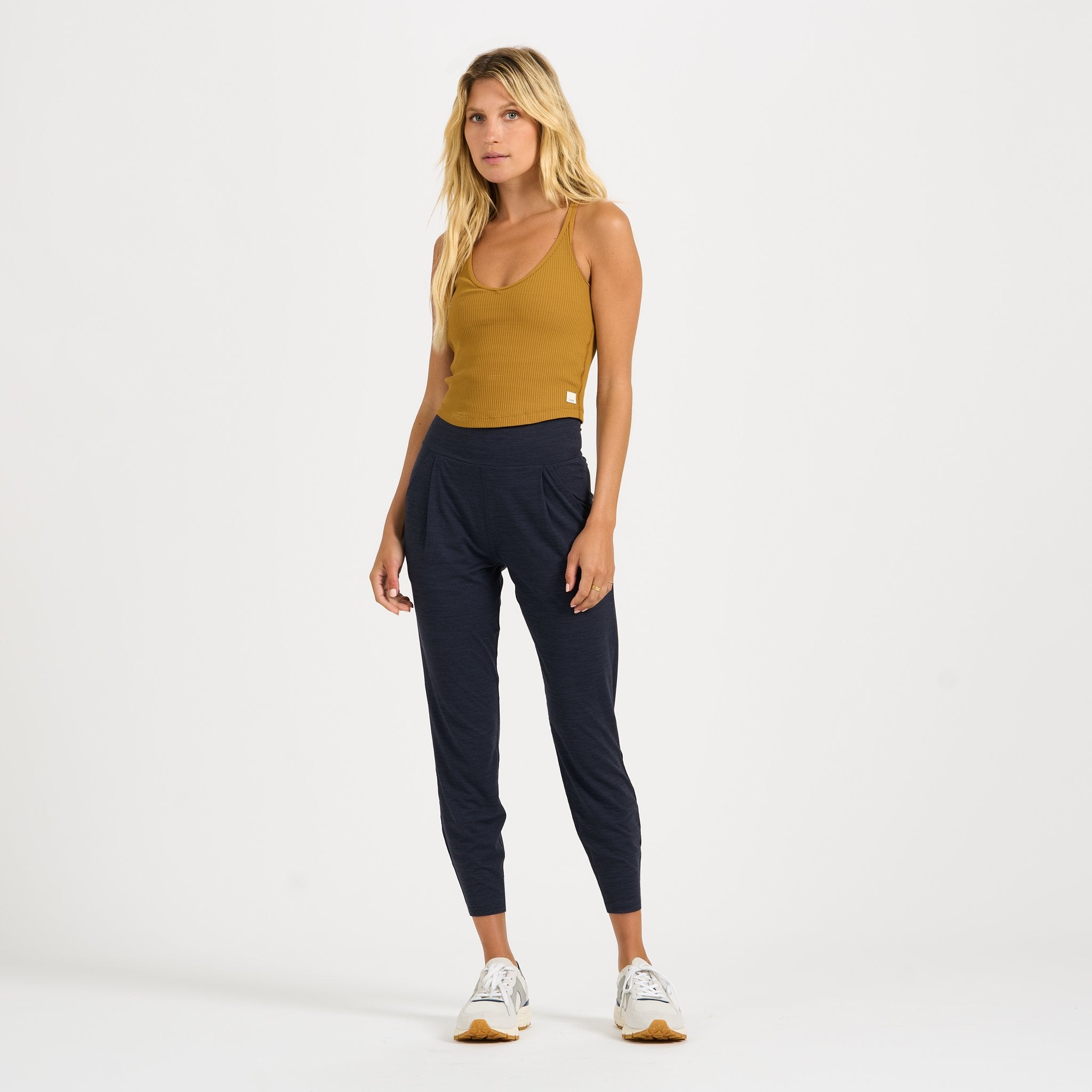 Rib Crop Tank | Dark Golden - Image 3