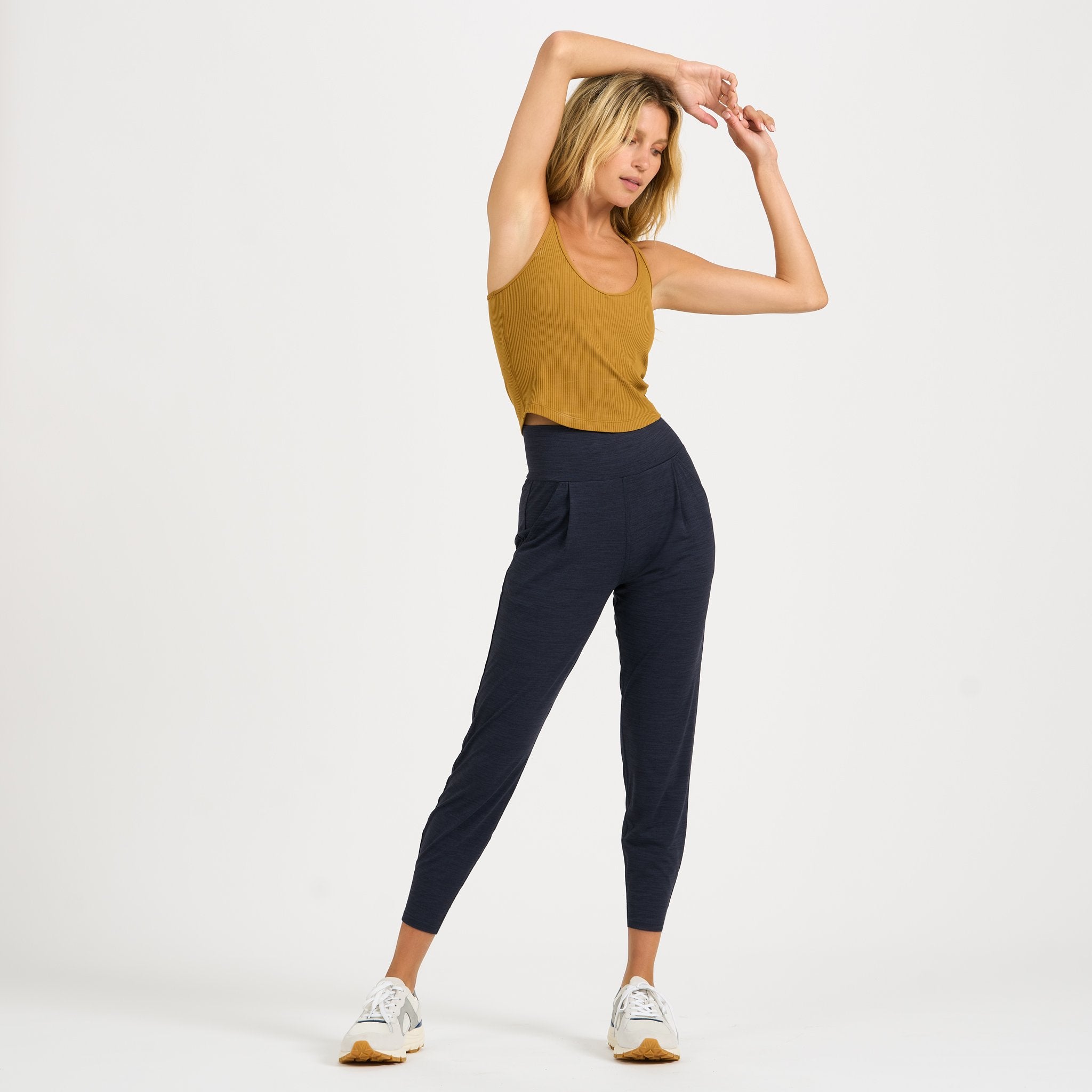 Rib Crop Tank | Dark Golden - Image 4