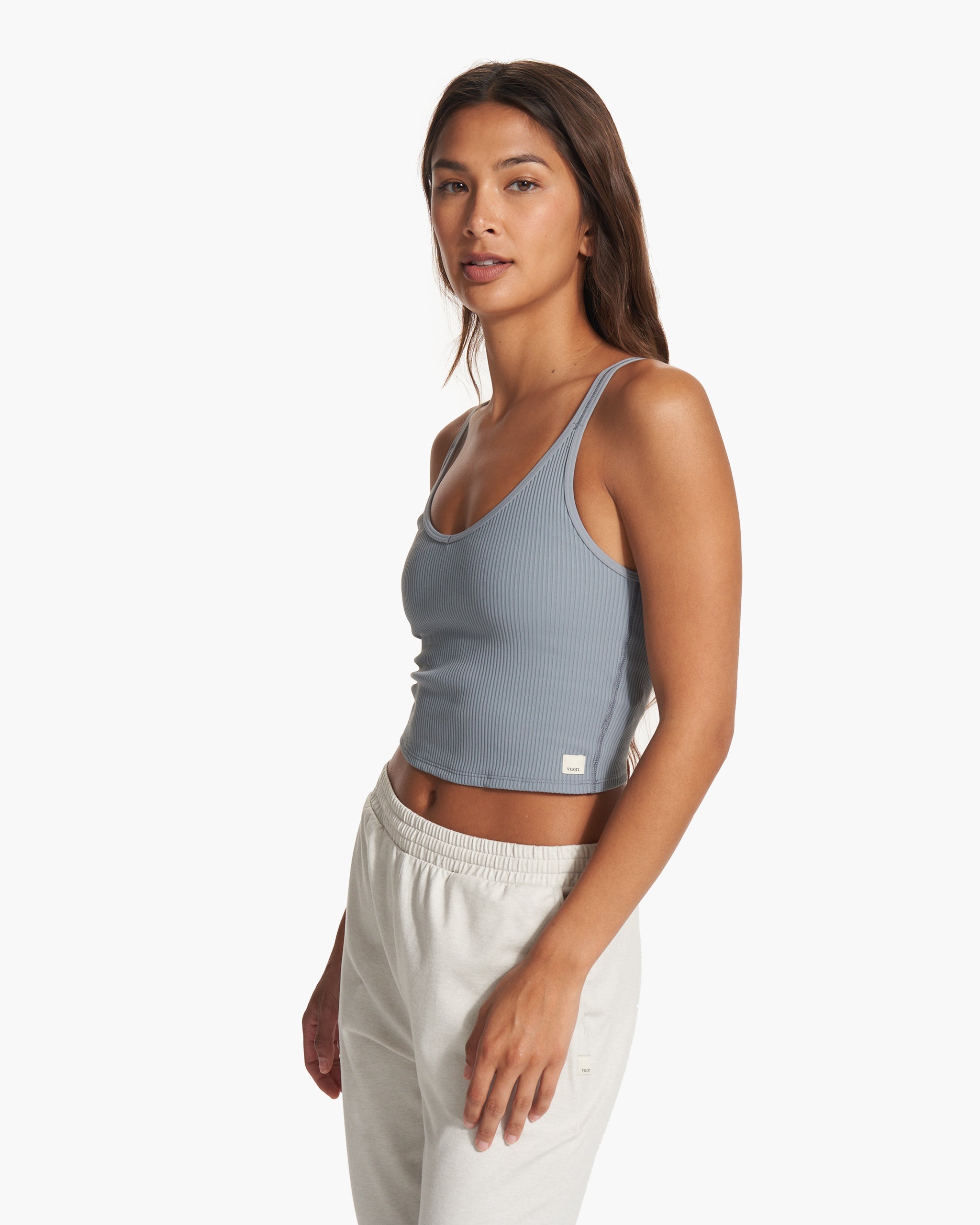 Rib Crop Tank | Flint - Image 4