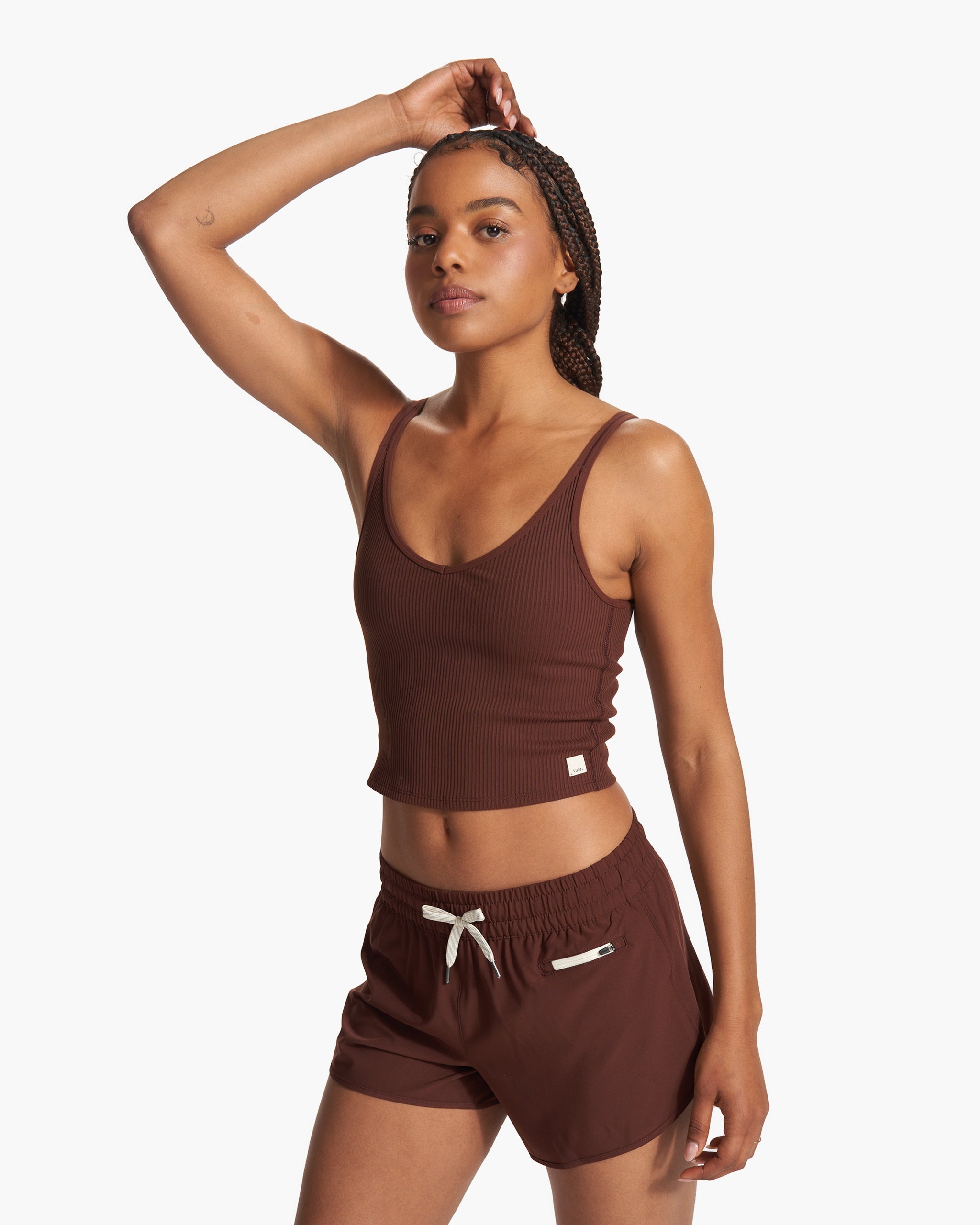 Rib Crop Tank | Mulberry - Image 4