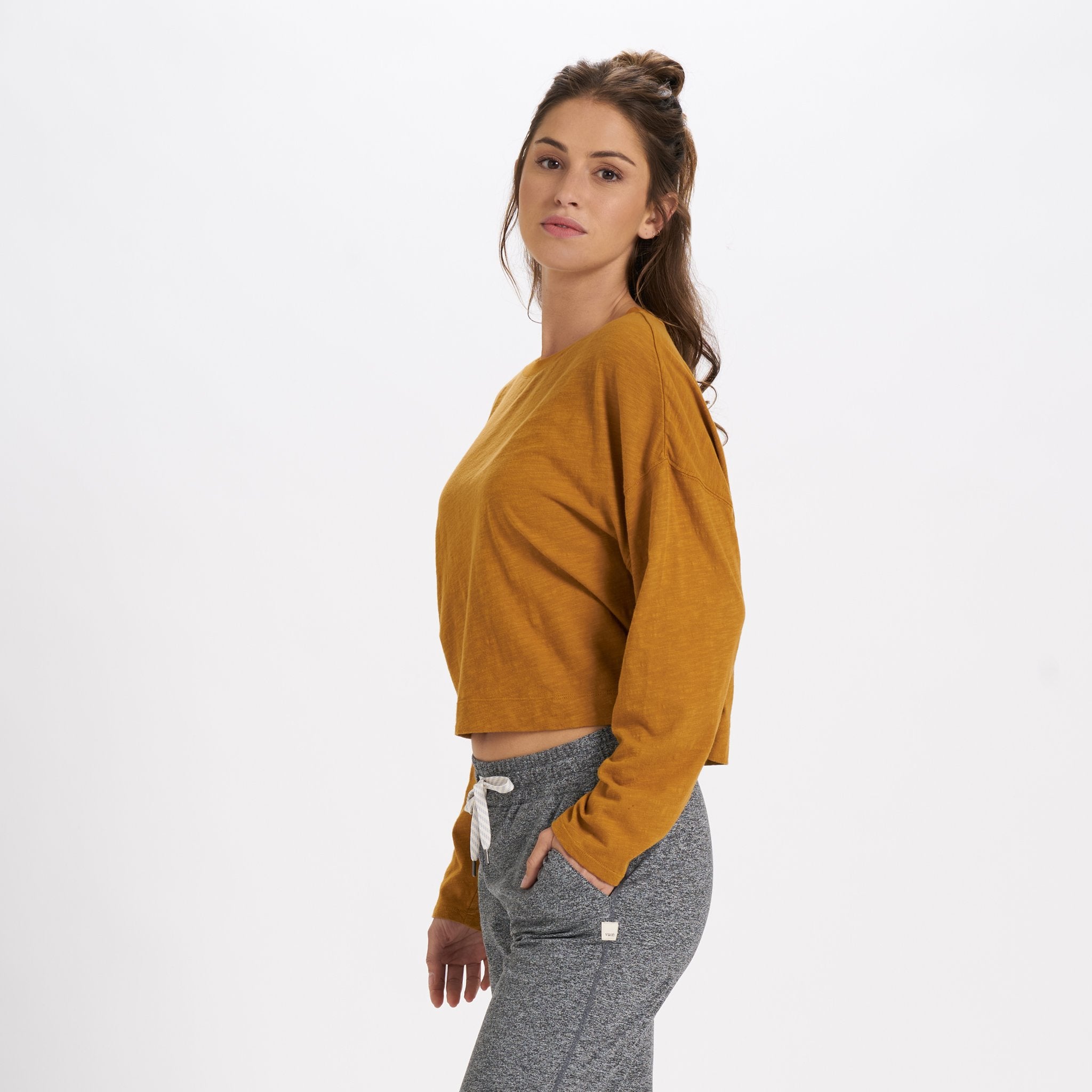 Long-Sleeve Sundown Tee | Dark Golden - Image 2