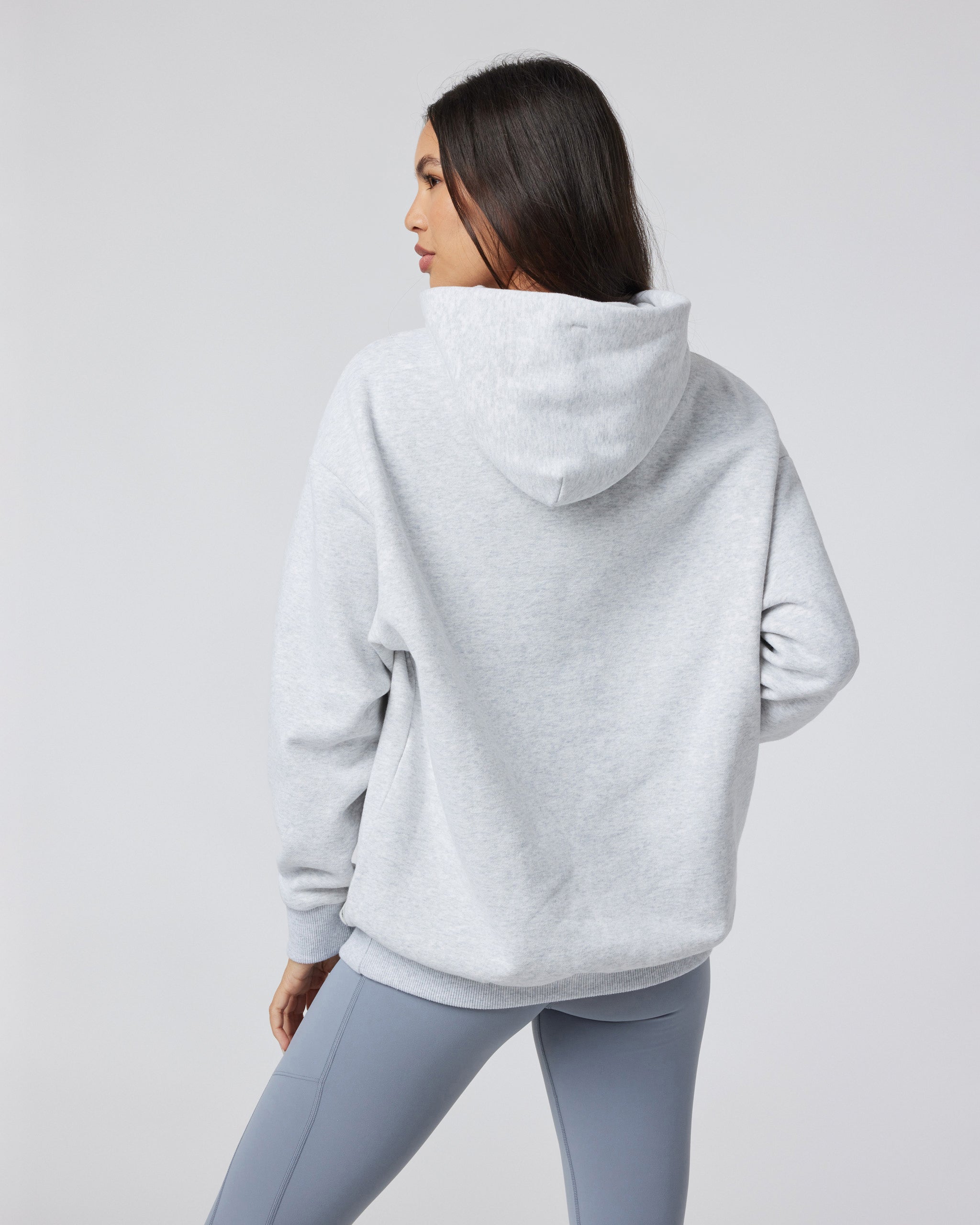 Restore Oversized Hoodie | Pale Grey Heather - Image 3