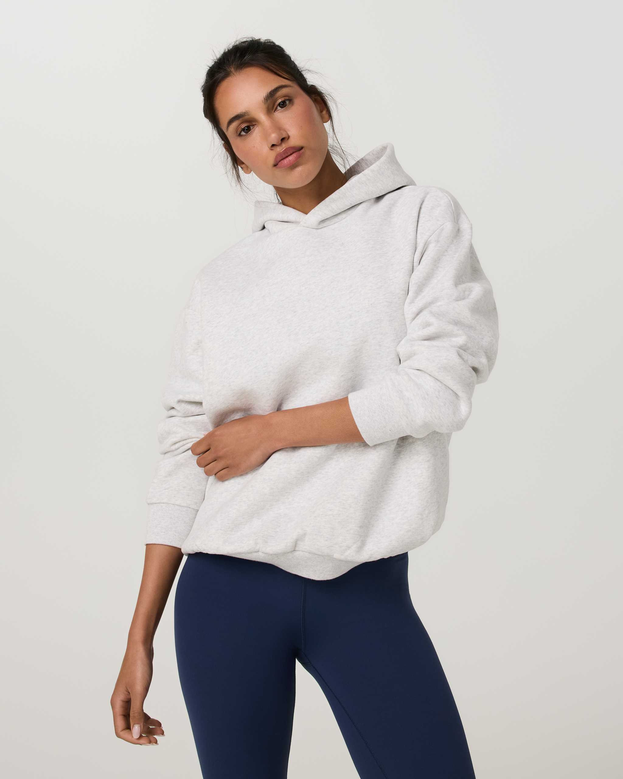 Restore Oversized Hoodie | Pale Grey Heather Tonal - Image 4