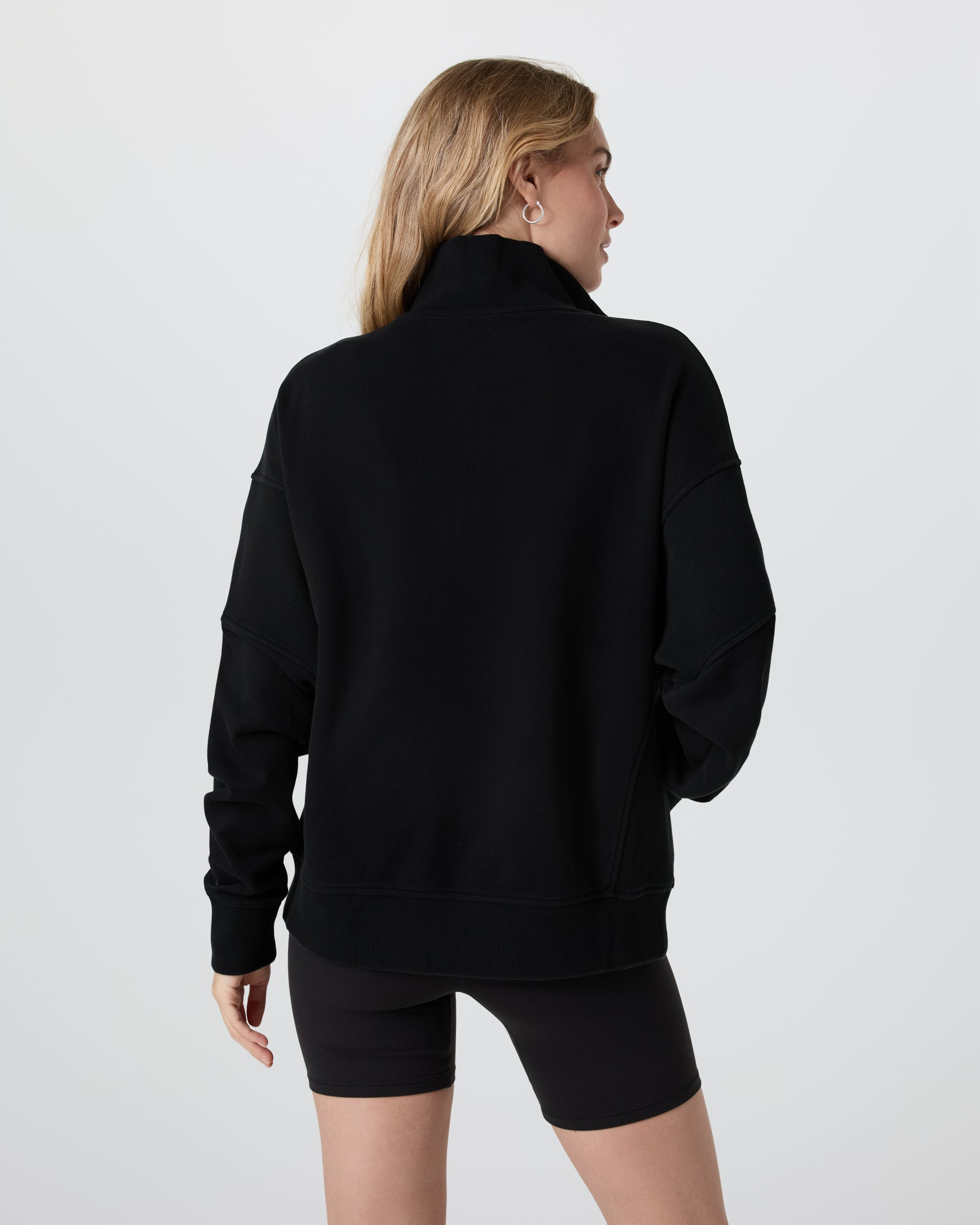 Sedona Rib Half Zip | Black - Image 3