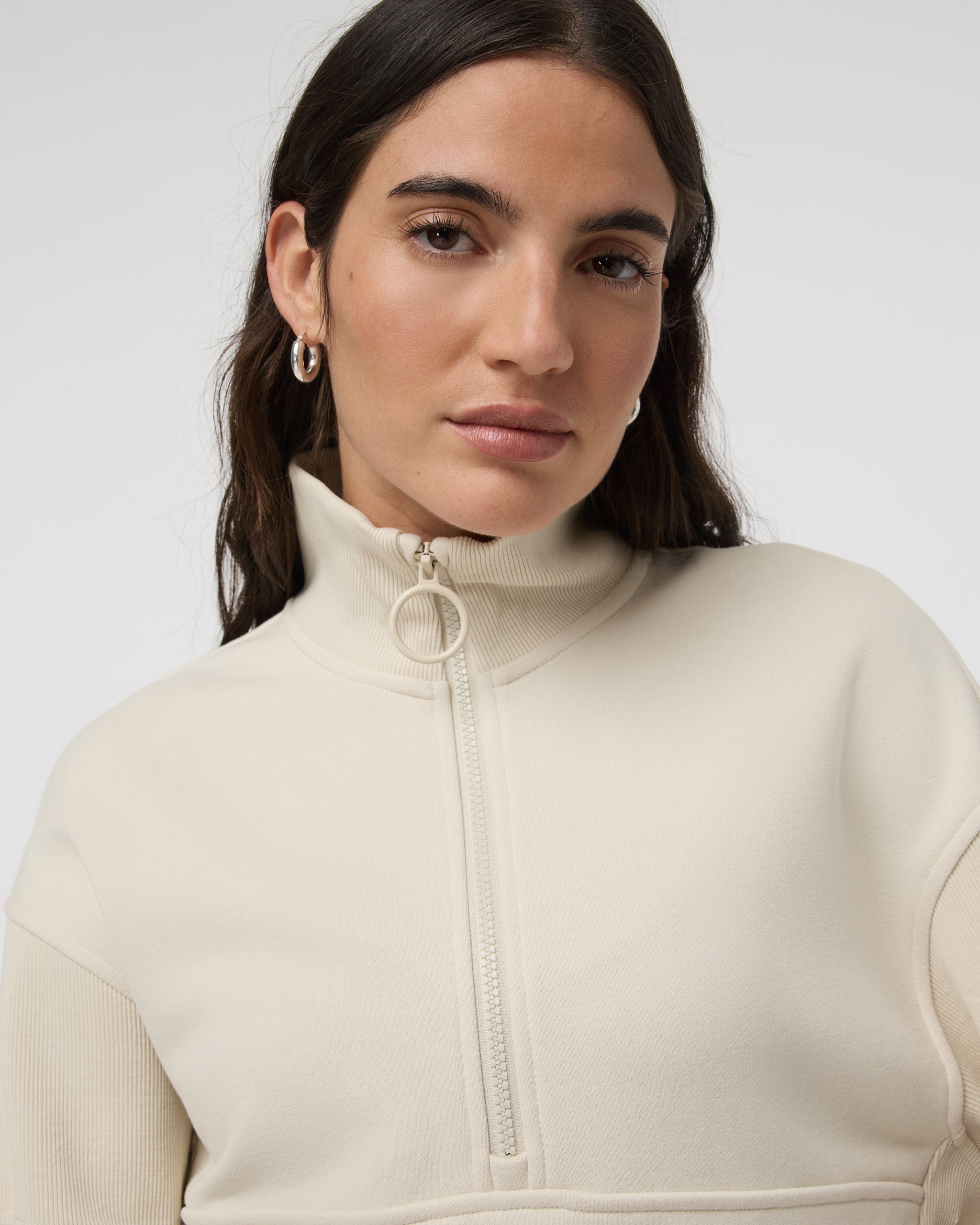 Sedona Rib Half Zip | Bone - Image 4