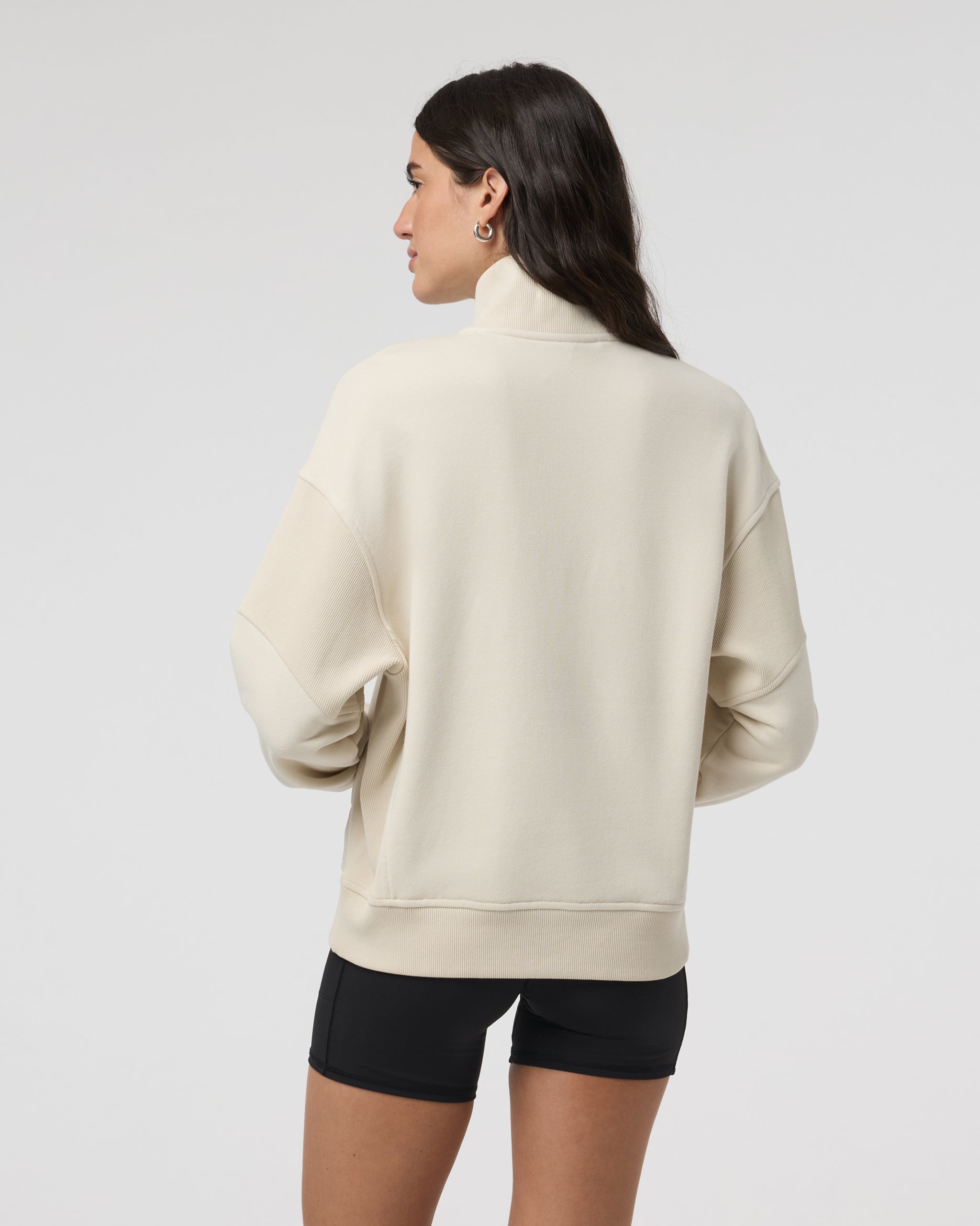 Sedona Rib Half Zip | Bone - Image 3