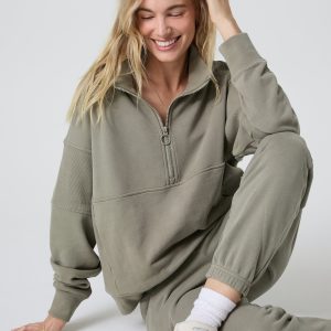 Sedona Rib Half Zip | Metal