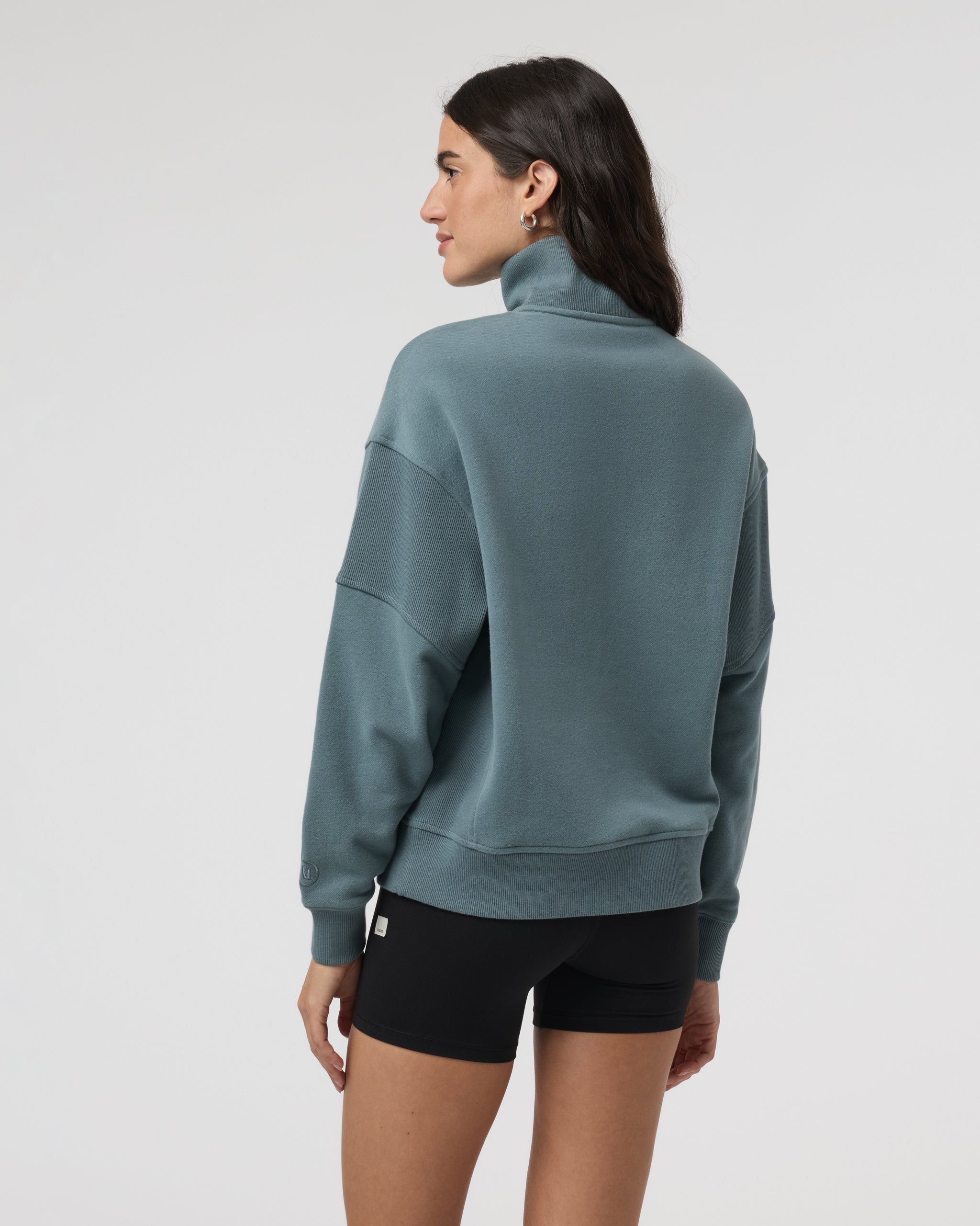 Sedona Rib Half Zip | Smoke Blue - Image 3