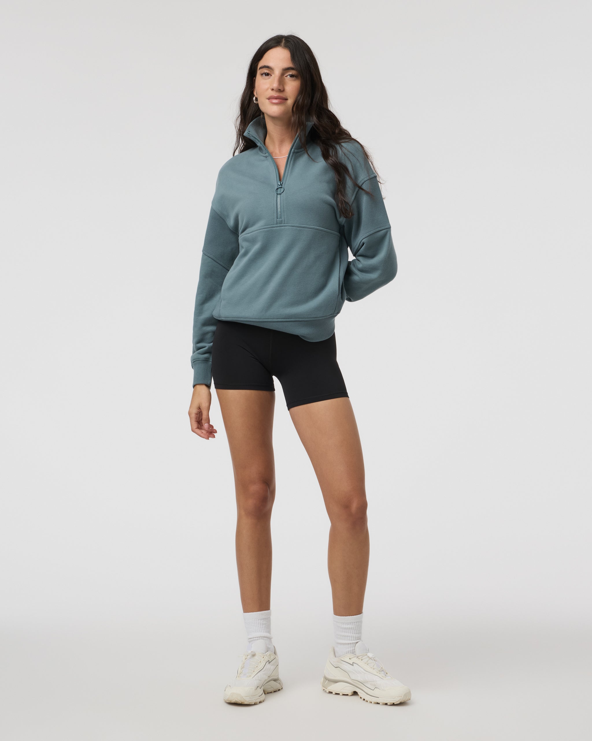 Sedona Rib Half Zip | Smoke Blue - Image 2
