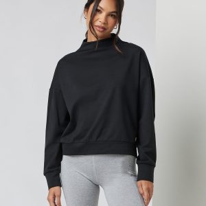 Granite Funnel Neck | Black Heather