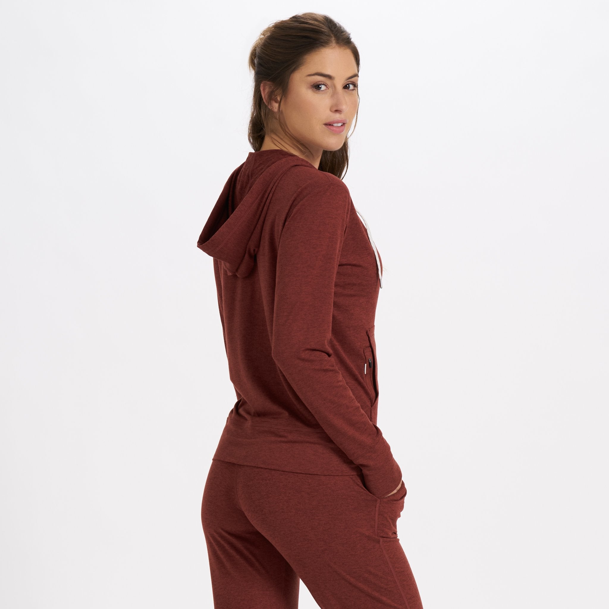 Halo Performance Hoodie | Brick Heather - Image 4