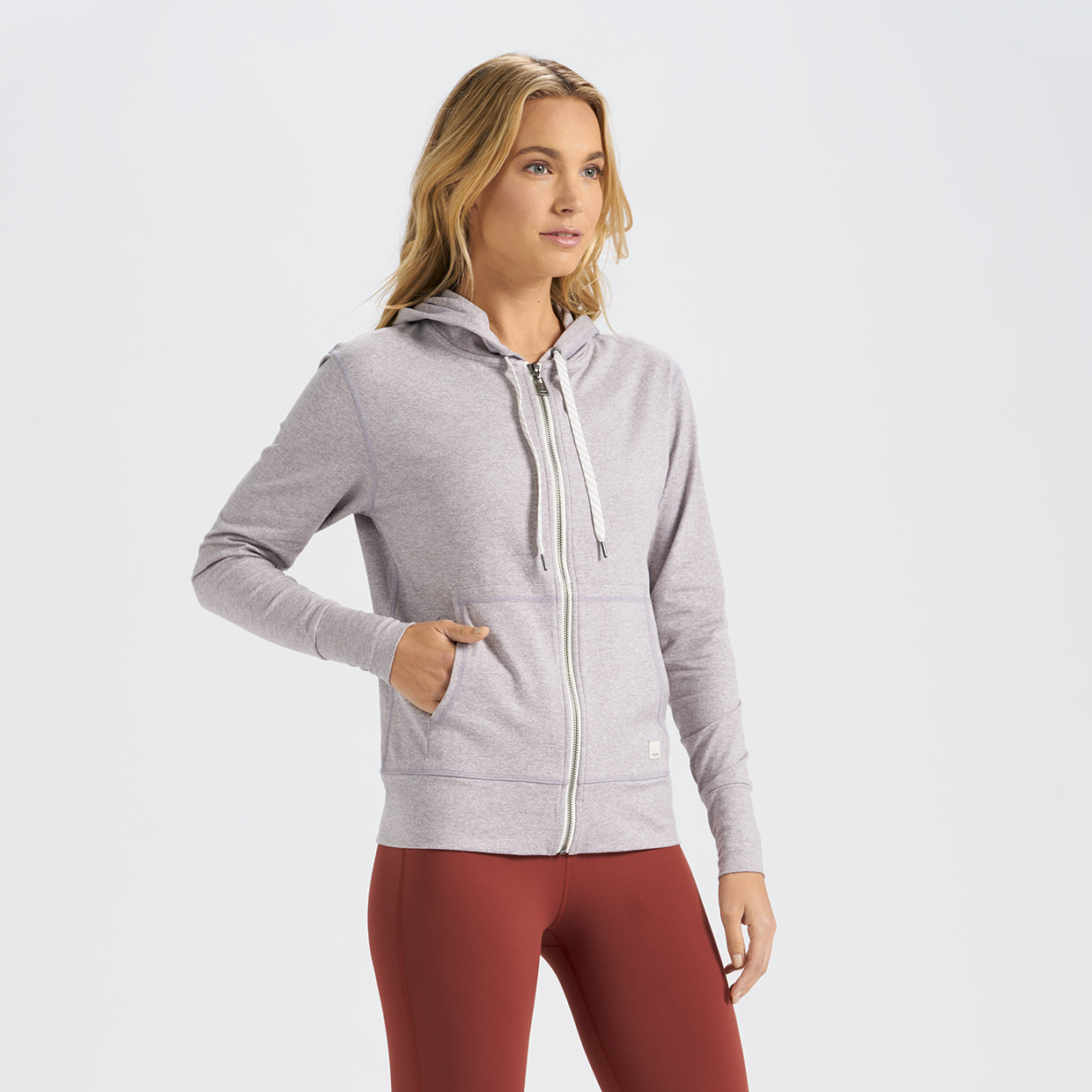 Halo Performance Hoodie | Clay Heather - Image 2