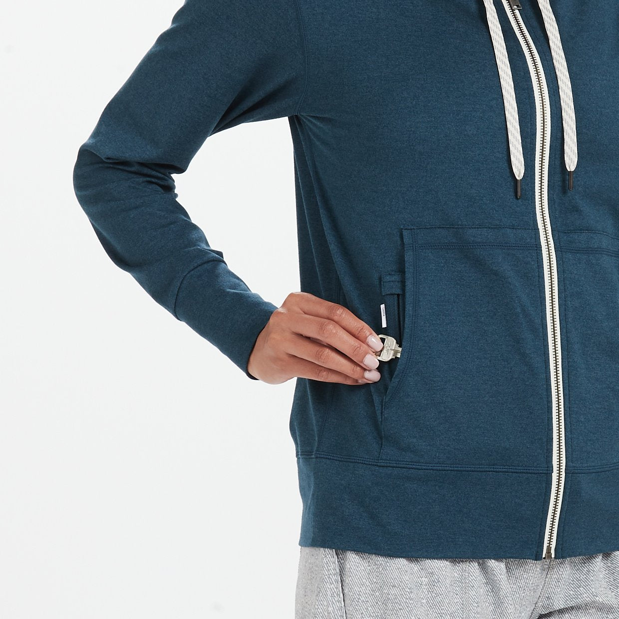 Halo Performance Hoodie | Indigo Heather - Image 5