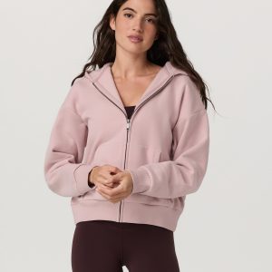 Restore Full Zip Hoodie | Vintage Rose