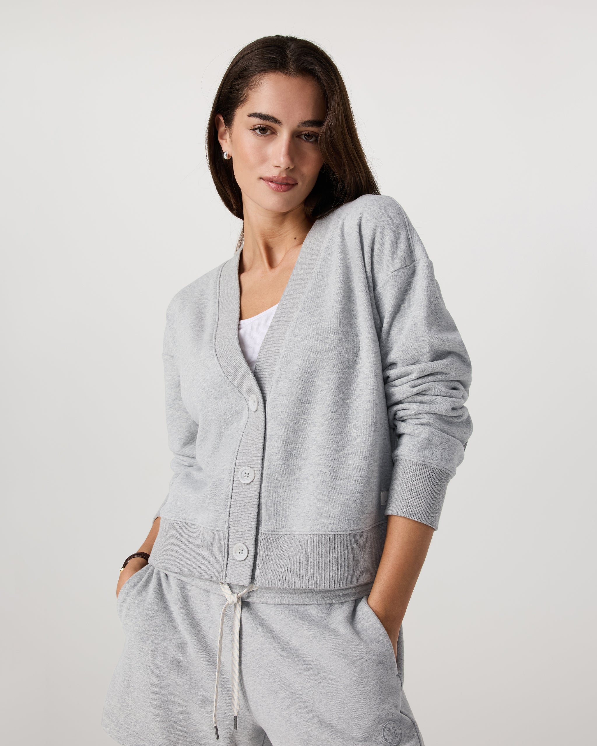 Sedona Cardigan | Light Heather Grey - Image 2