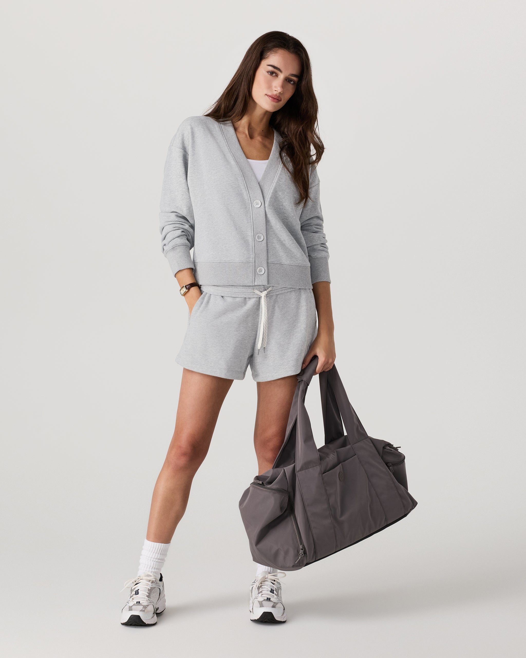 Sedona Cardigan | Light Heather Grey - Image 4