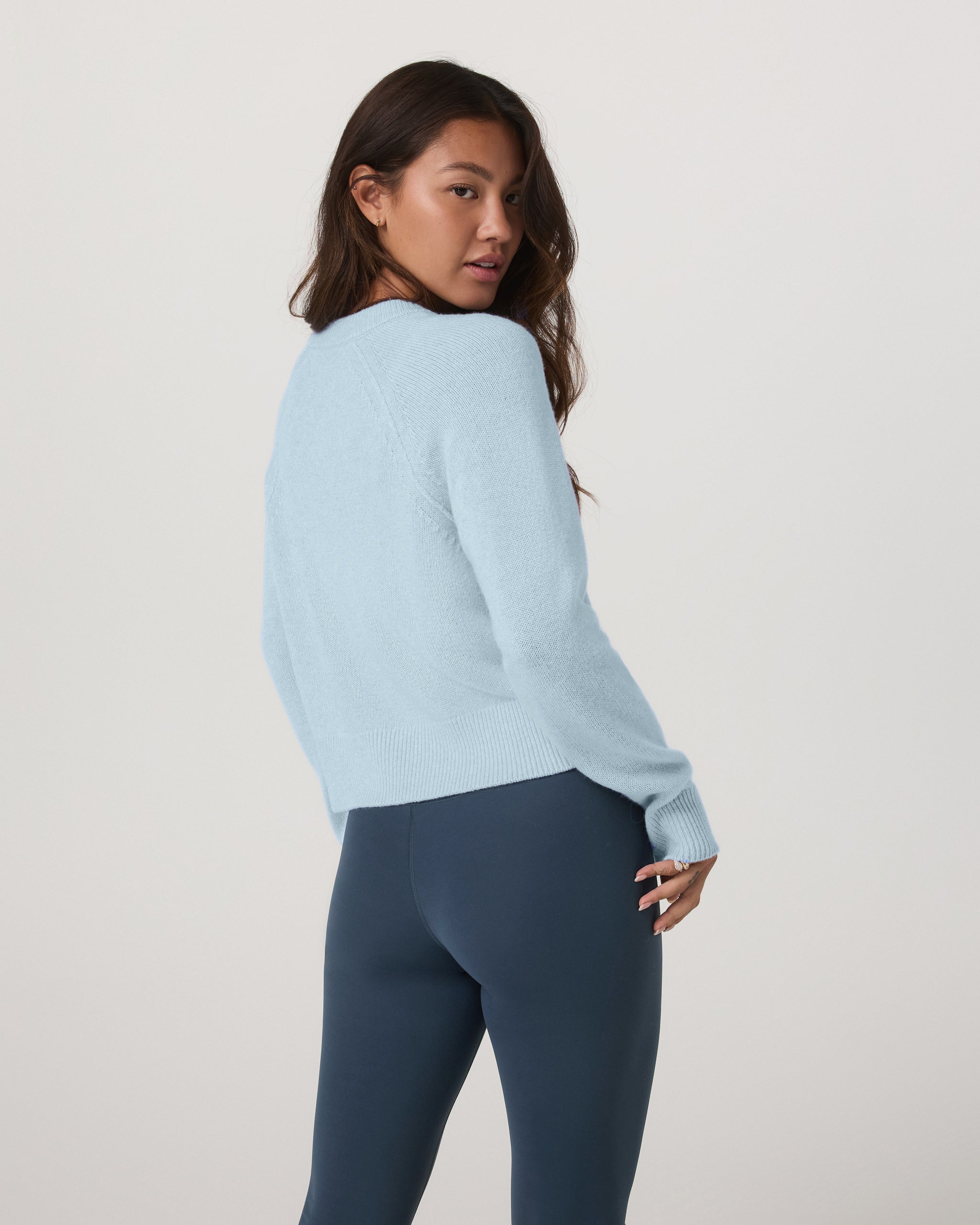 Émilie Cashmere Crew | Bluebell - Image 3